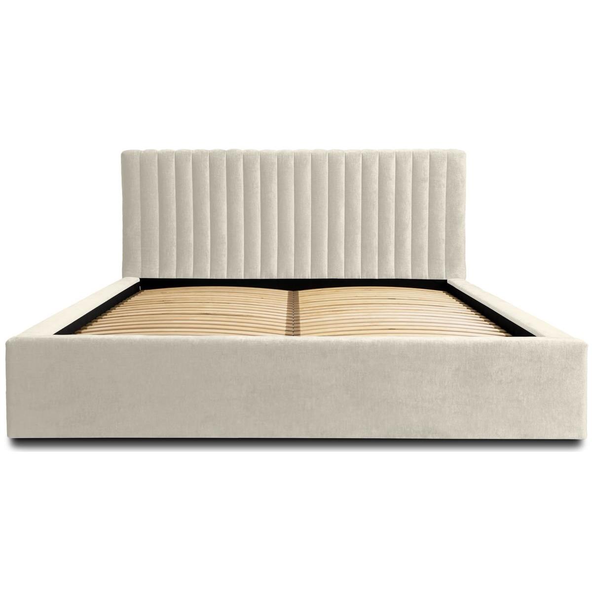Trae Mobler Vegas 160 x 200 cm Gestoffeerd Bed Creme