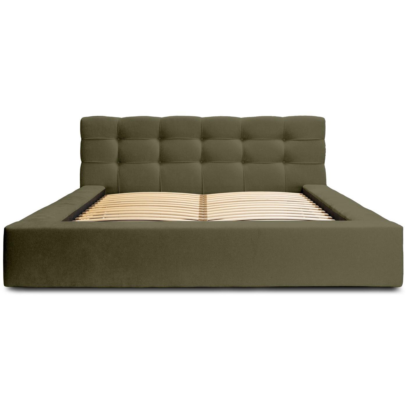 Trae Mobler Grace 180 x 200 cm Gestoffeerd Bed Bosgroen
