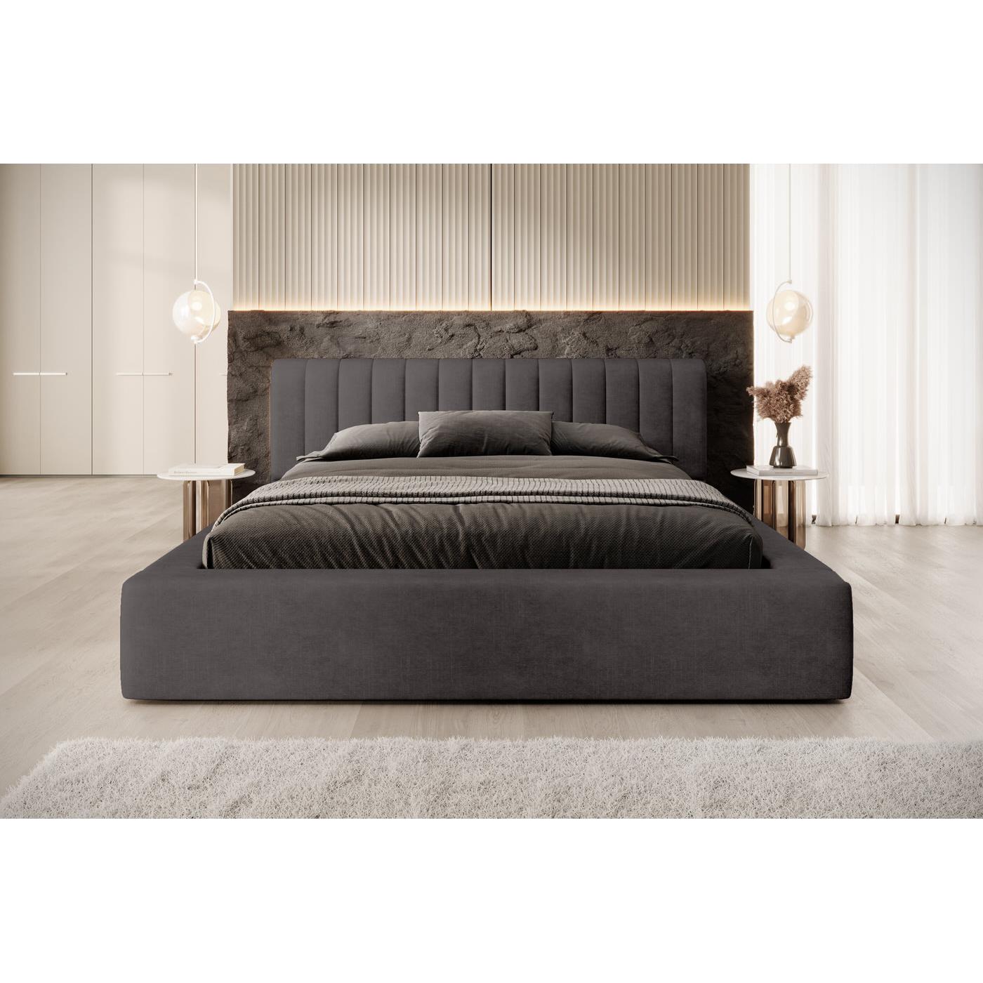 Trae Mobler Amira 180 x 200 cm Gestoffeerd Bed Antraciet