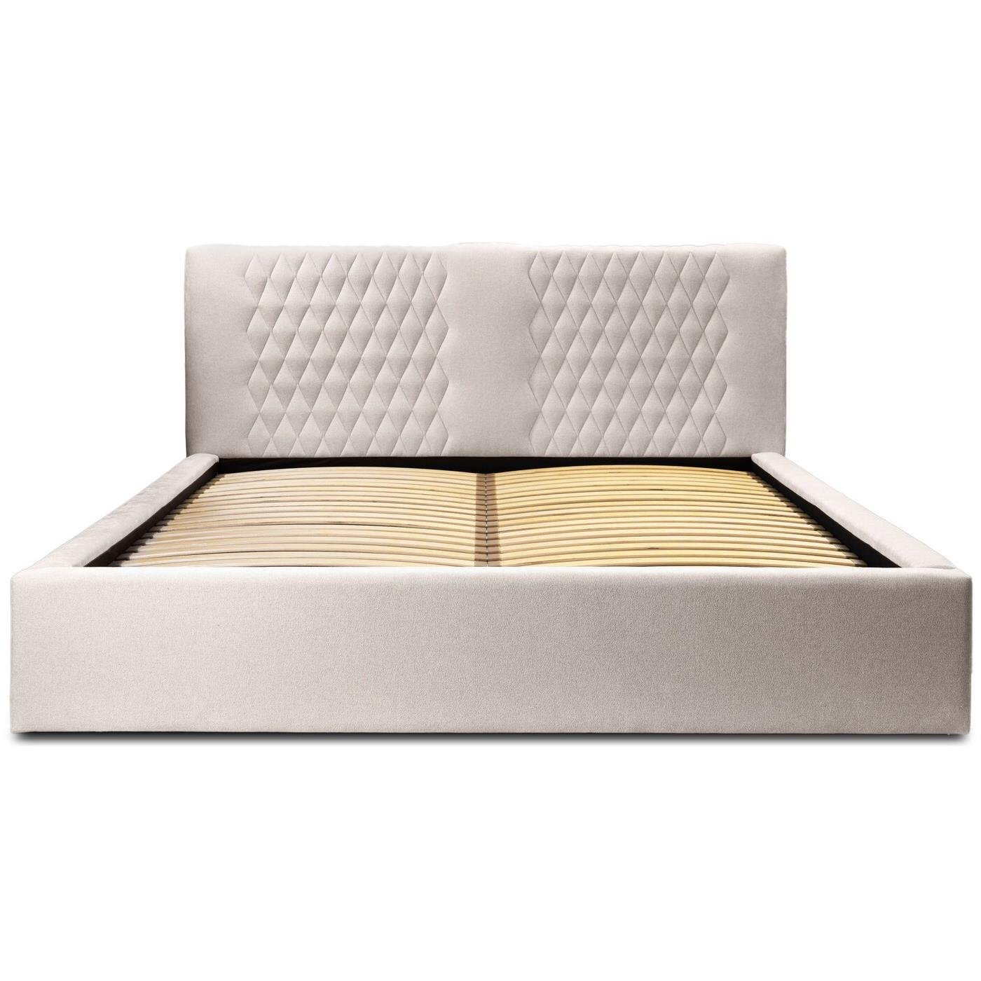 Trae Mobler Montana 160 x 200 cm Gestoffeerd Bed Beige
