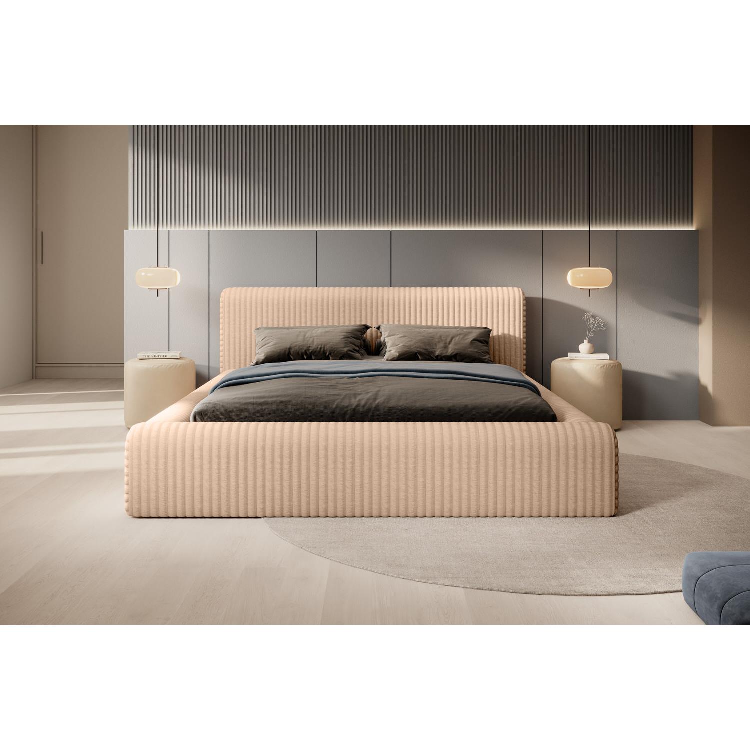 Trae Mobler Hana 180 x 200 cm Gestoffeerd Bed Beige