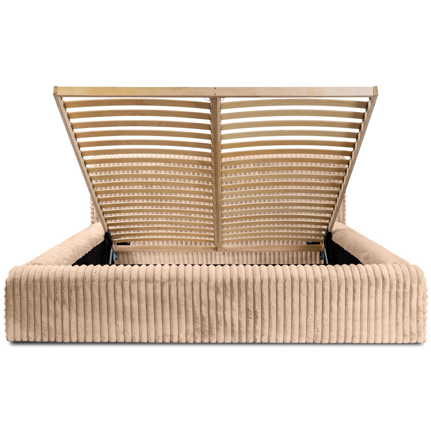 Trae Mobler Hana 180 x 200 cm Gestoffeerd Bed Beige