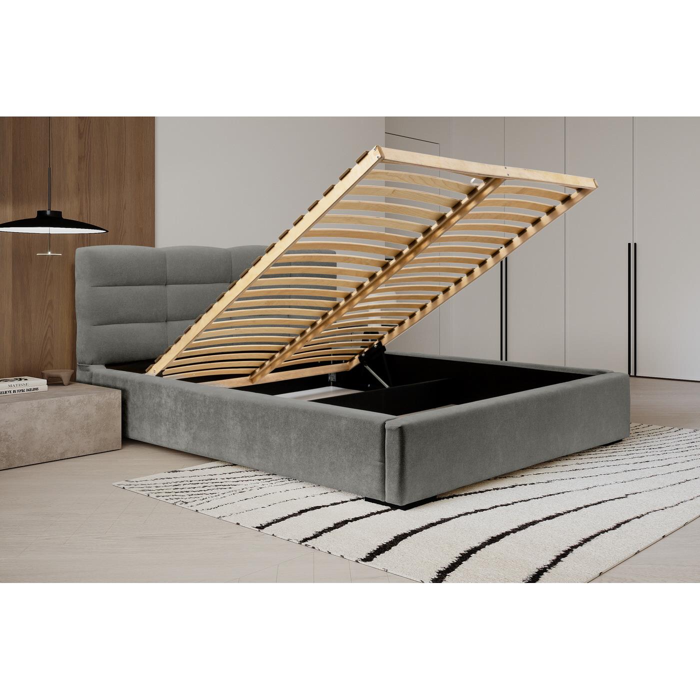 Trae Mobler Faro 160 x 200 cm Gestoffeerd Bed Grijs