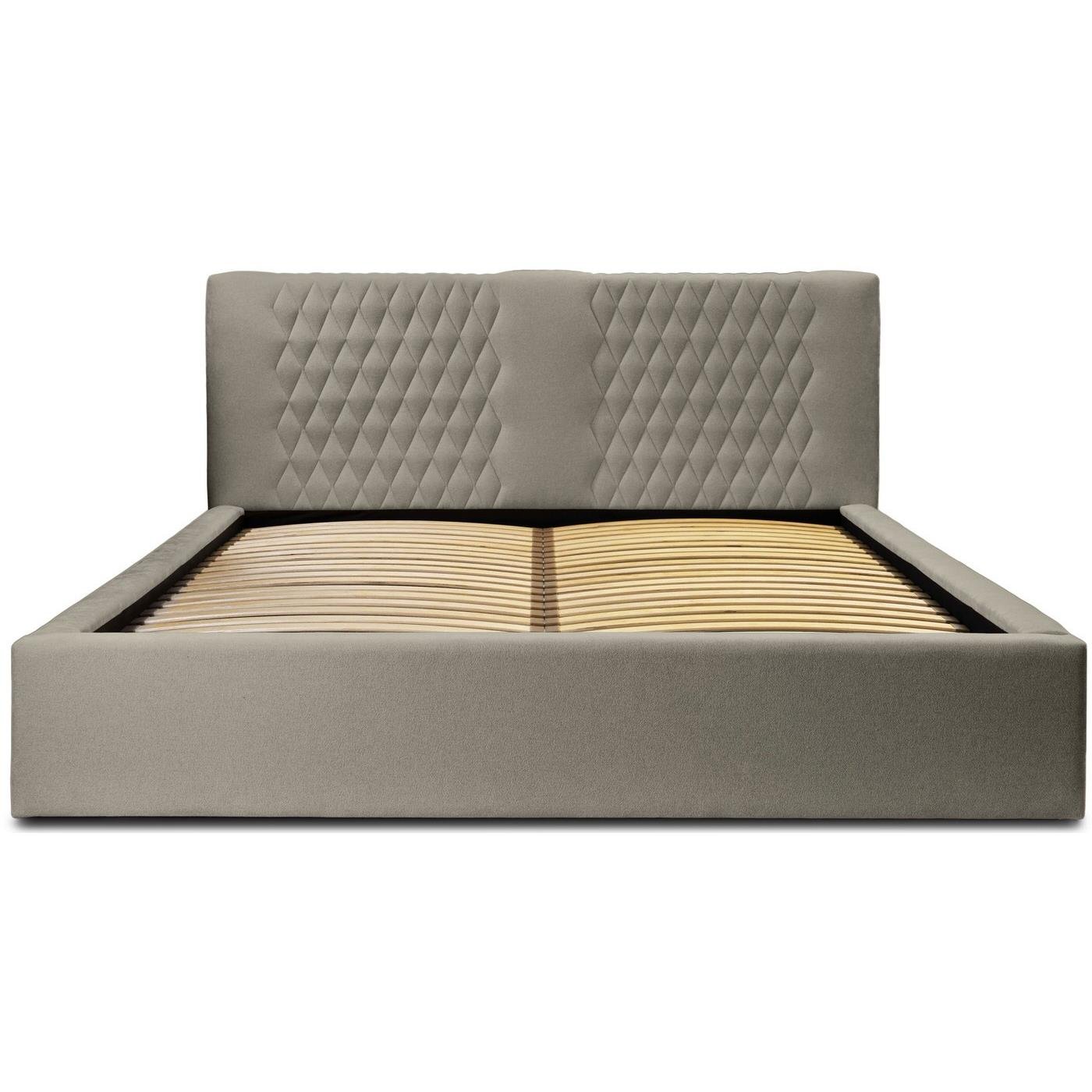 Trae Mobler Montana 180 x 200 cm Gestoffeerd Bed Taupe