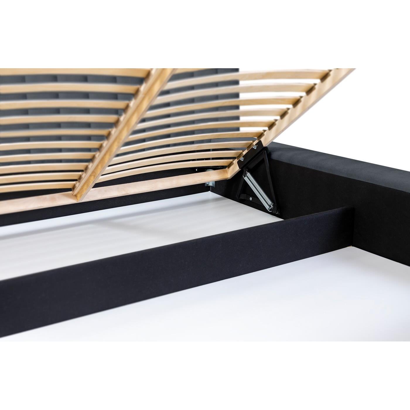 Trae Mobler Como 180 x 200 cm Gestoffeerd Bed Donkerblauw