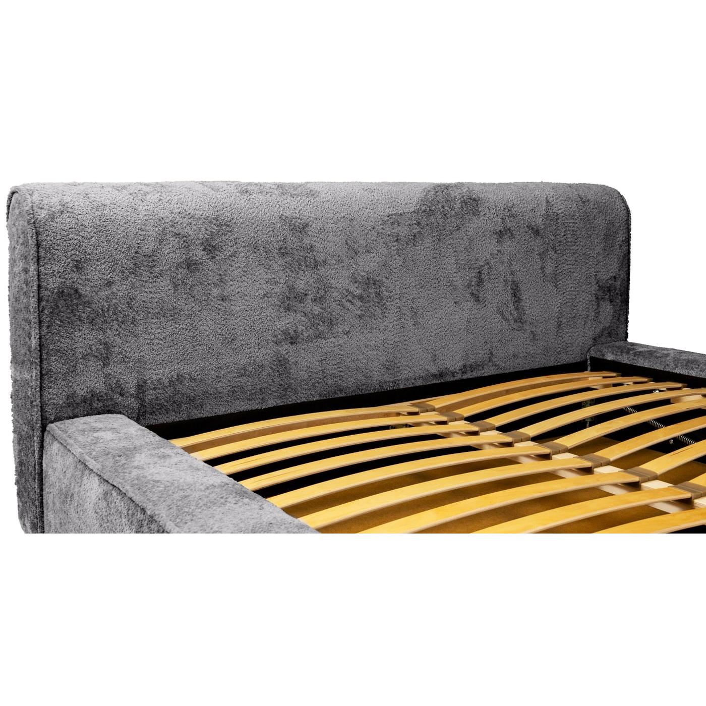 Trae Mobler Fatima 140 x 200 cm Gestoffeerd Bed Tingrijs