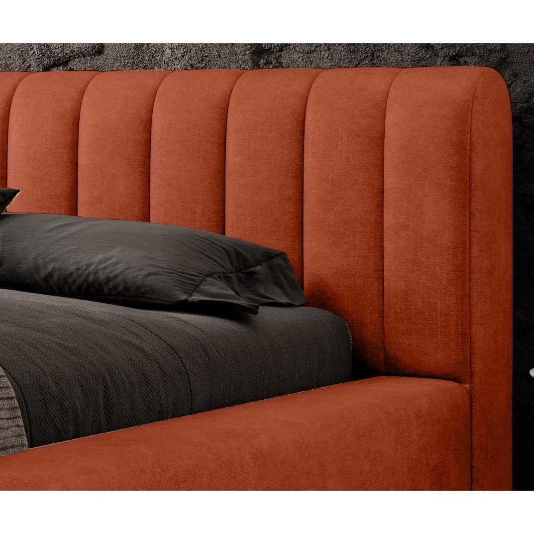 Trae Mobler Amira 140 x 200 cm Gestoffeerd Bed Baksteenrood
