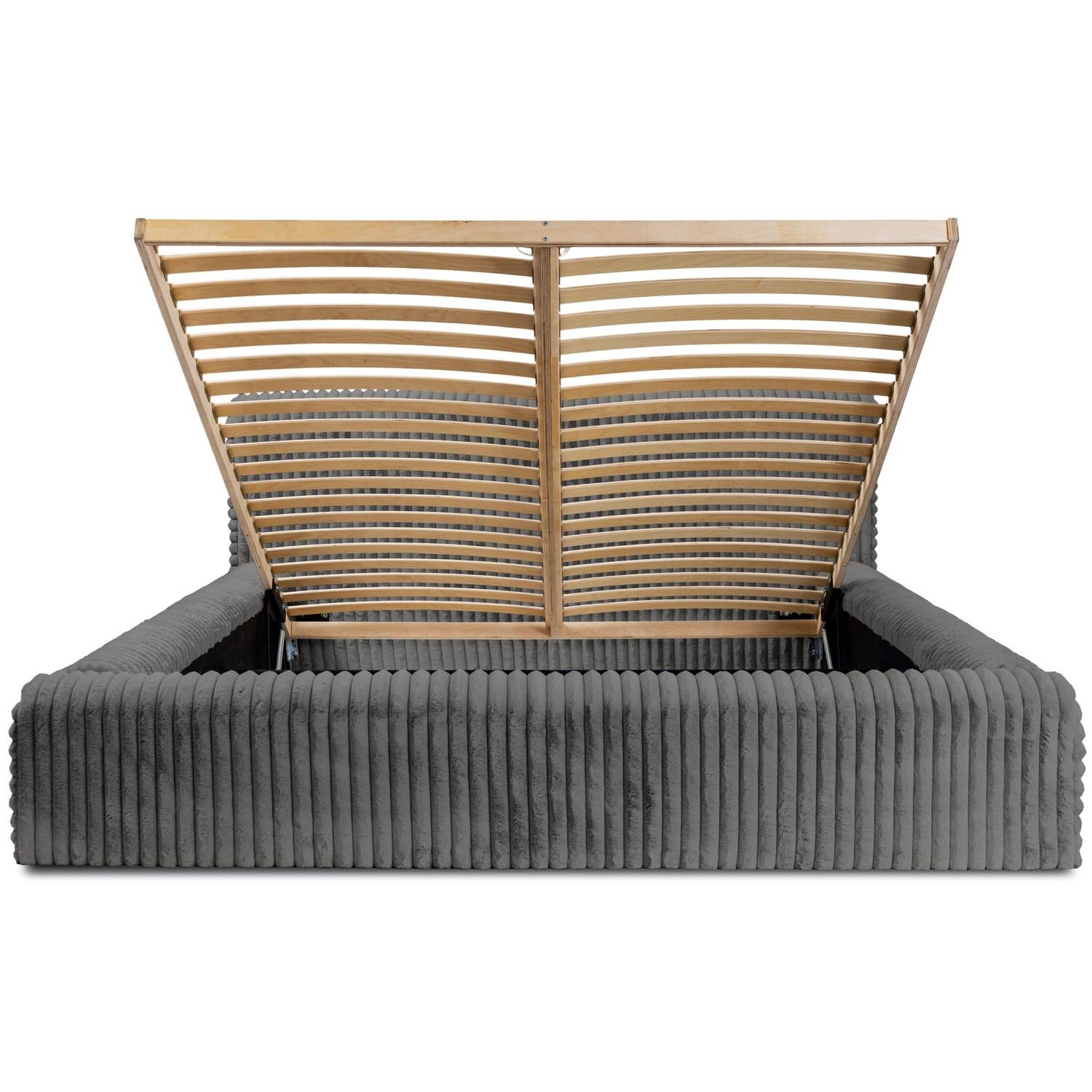 Trae Mobler Hana 140 x 200 cm Gestoffeerd Bed Grijs