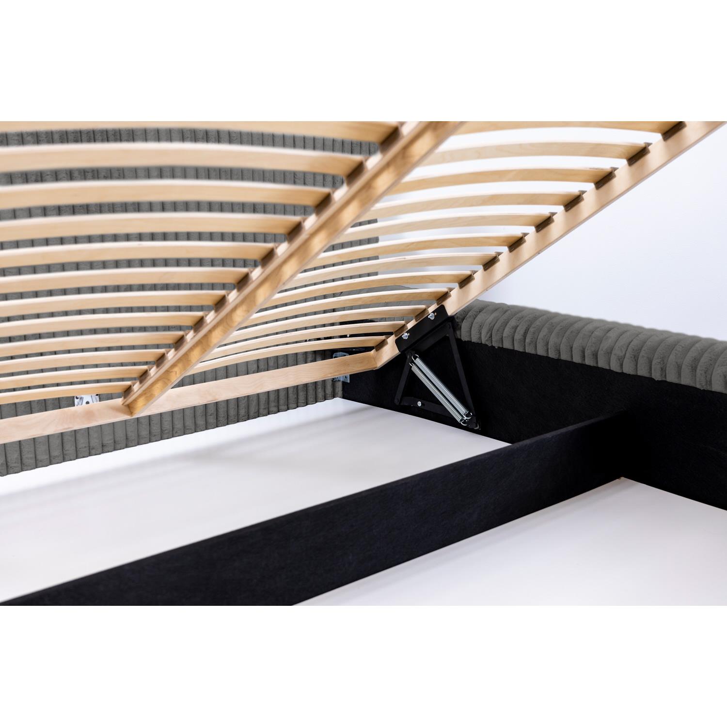 Trae Mobler Hana 140 x 200 cm Gestoffeerd Bed Grijs