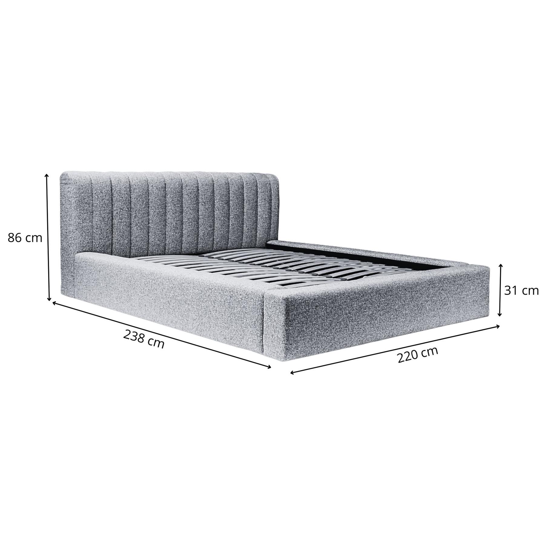 Trae Mobler Amira 180 x 200 cm Gestoffeerd Bed Zand