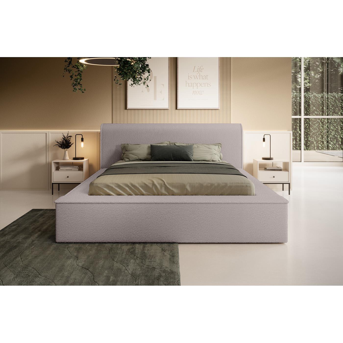 Trae Mobler Fatima 180 x 200 cm Gestoffeerd Bed Taupe