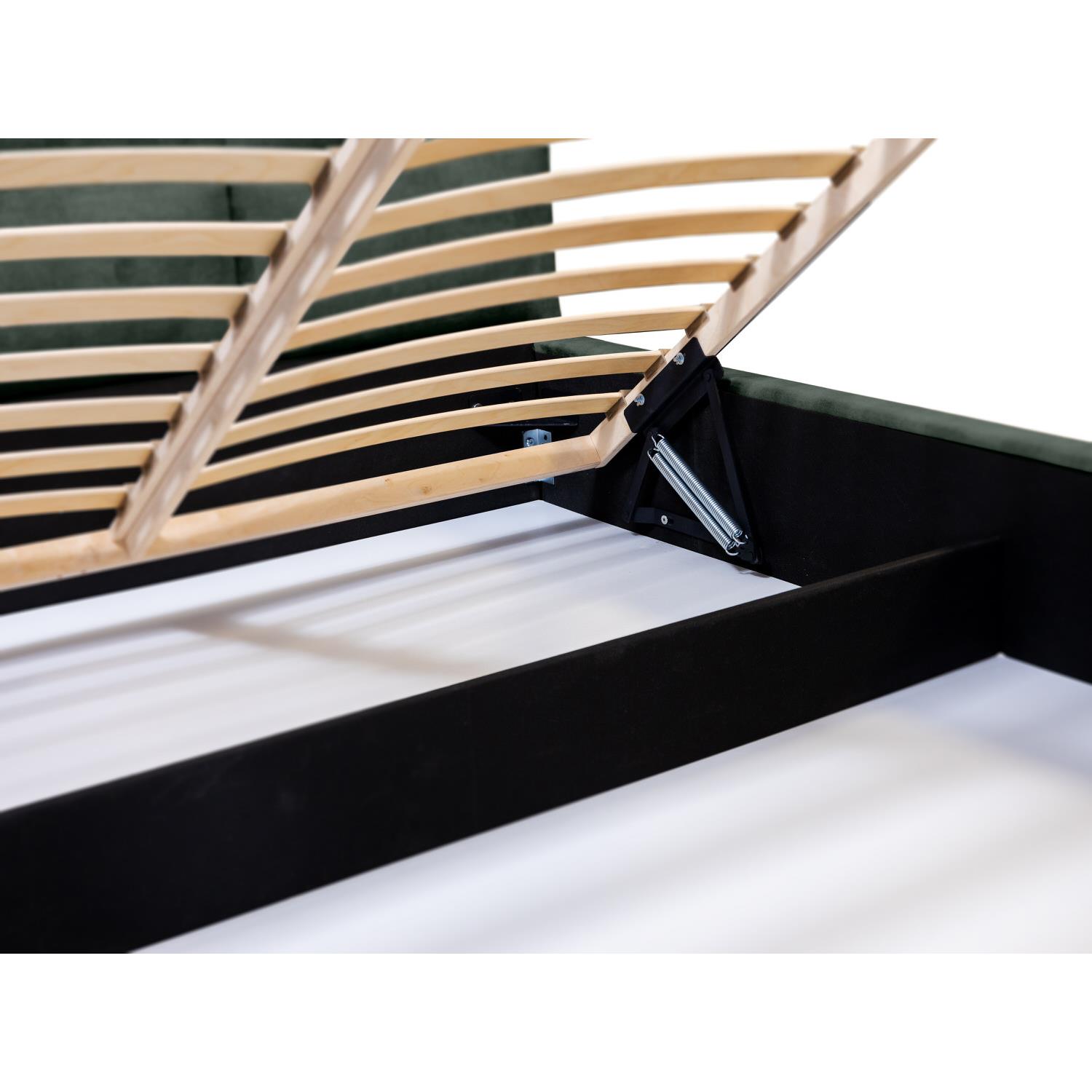 Trae Mobler Porto 180 x 200 cm Gestoffeerd Bed Bosgroen