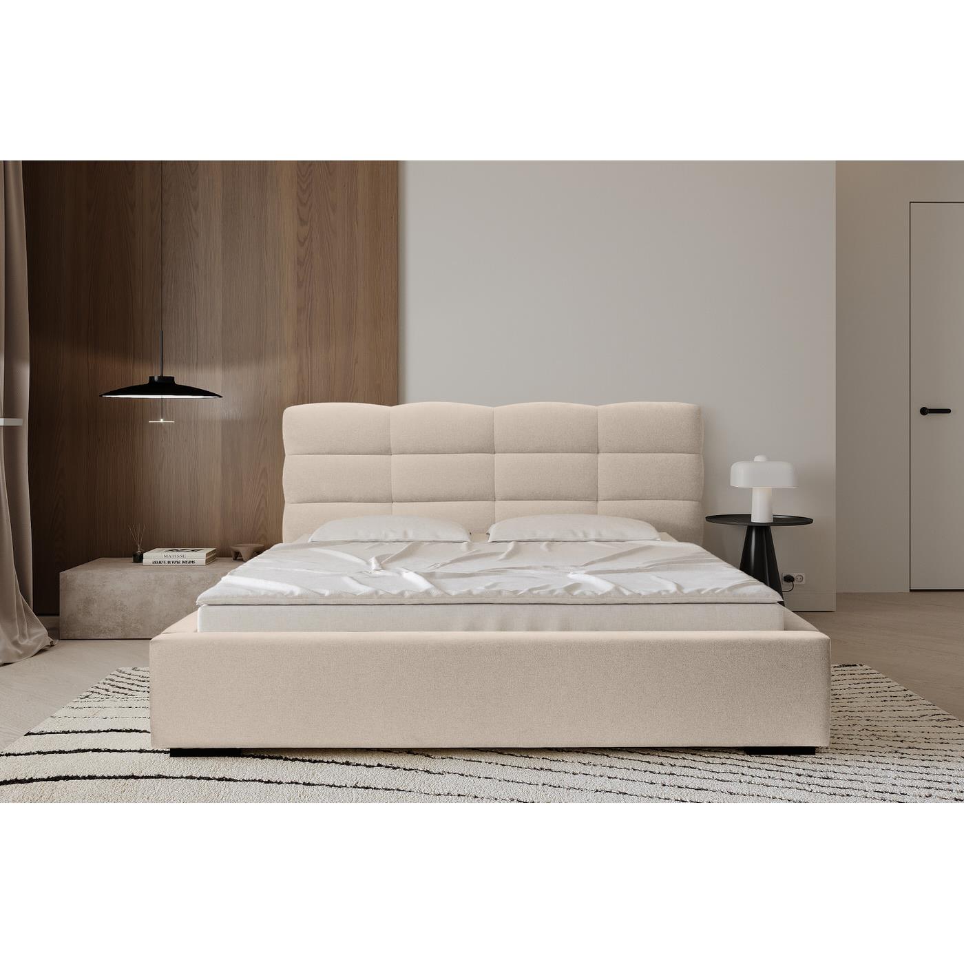 Trae Mobler Faro 160 x 200 cm Gestoffeerd Bed Beige