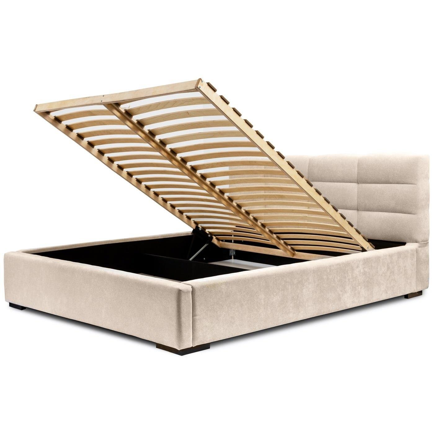 Trae Mobler Faro 160 x 200 cm Gestoffeerd Bed Beige