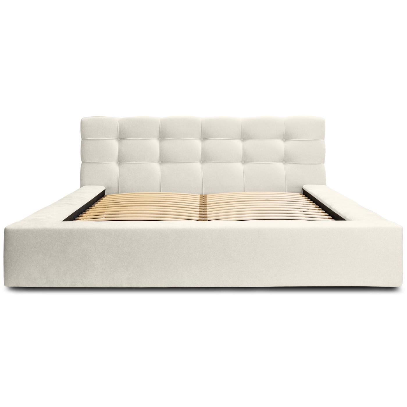 Trae Mobler Grace 180 x 200 cm Gestoffeerd Bed Lichtgrijs