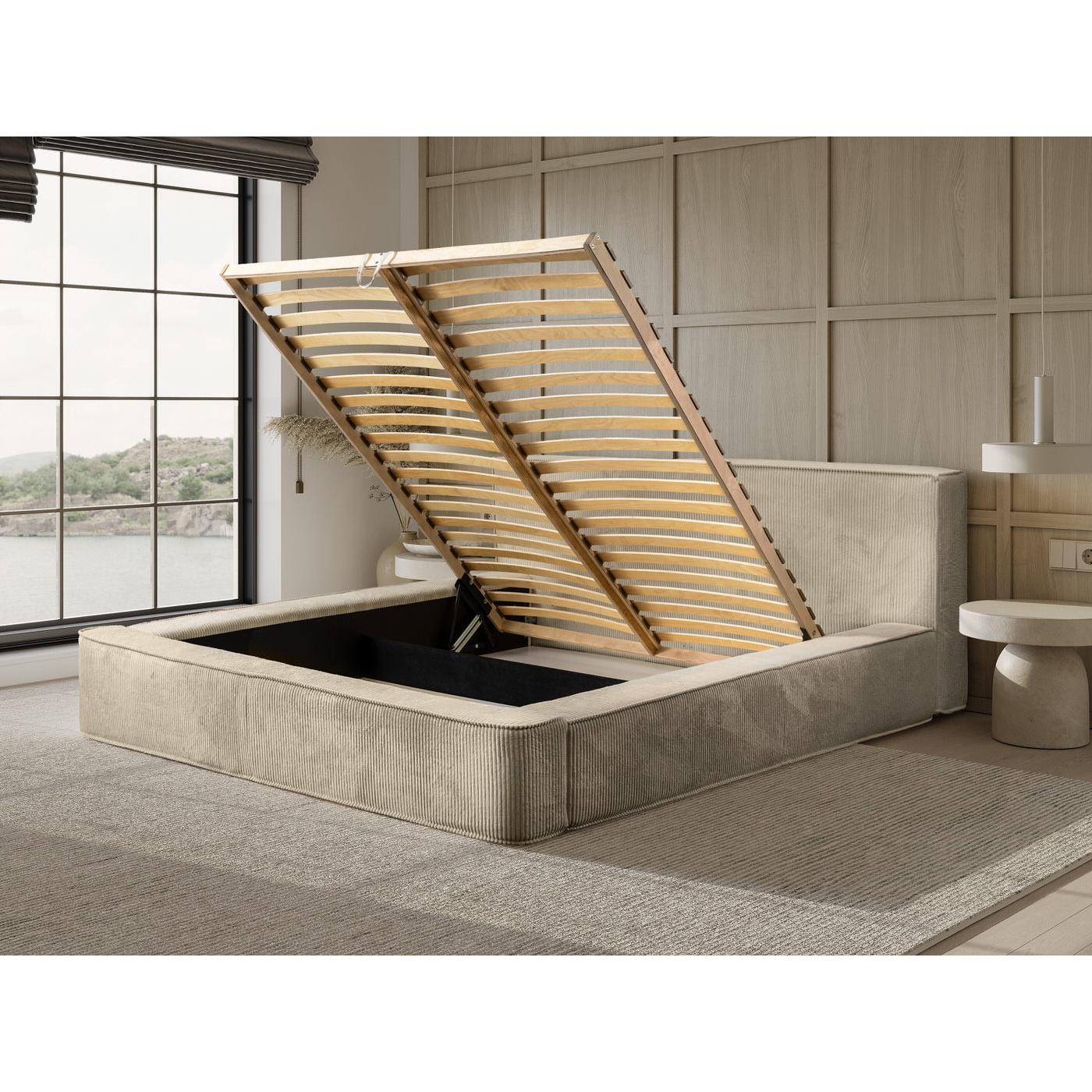 Trae Mobler Harmon 180 x 200 cm Gestoffeerd Bed Beige