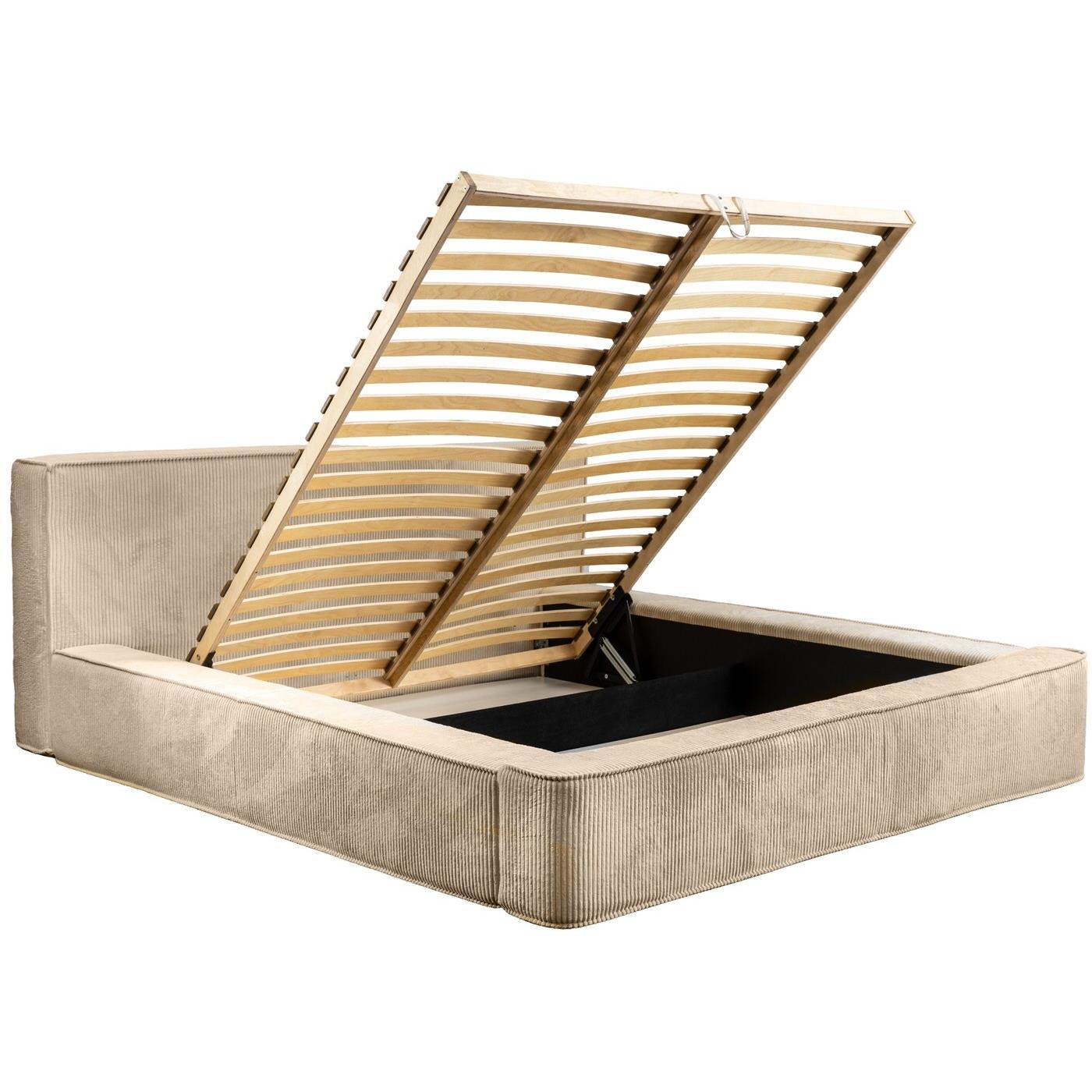 Trae Mobler Harmon 180 x 200 cm Gestoffeerd Bed Beige