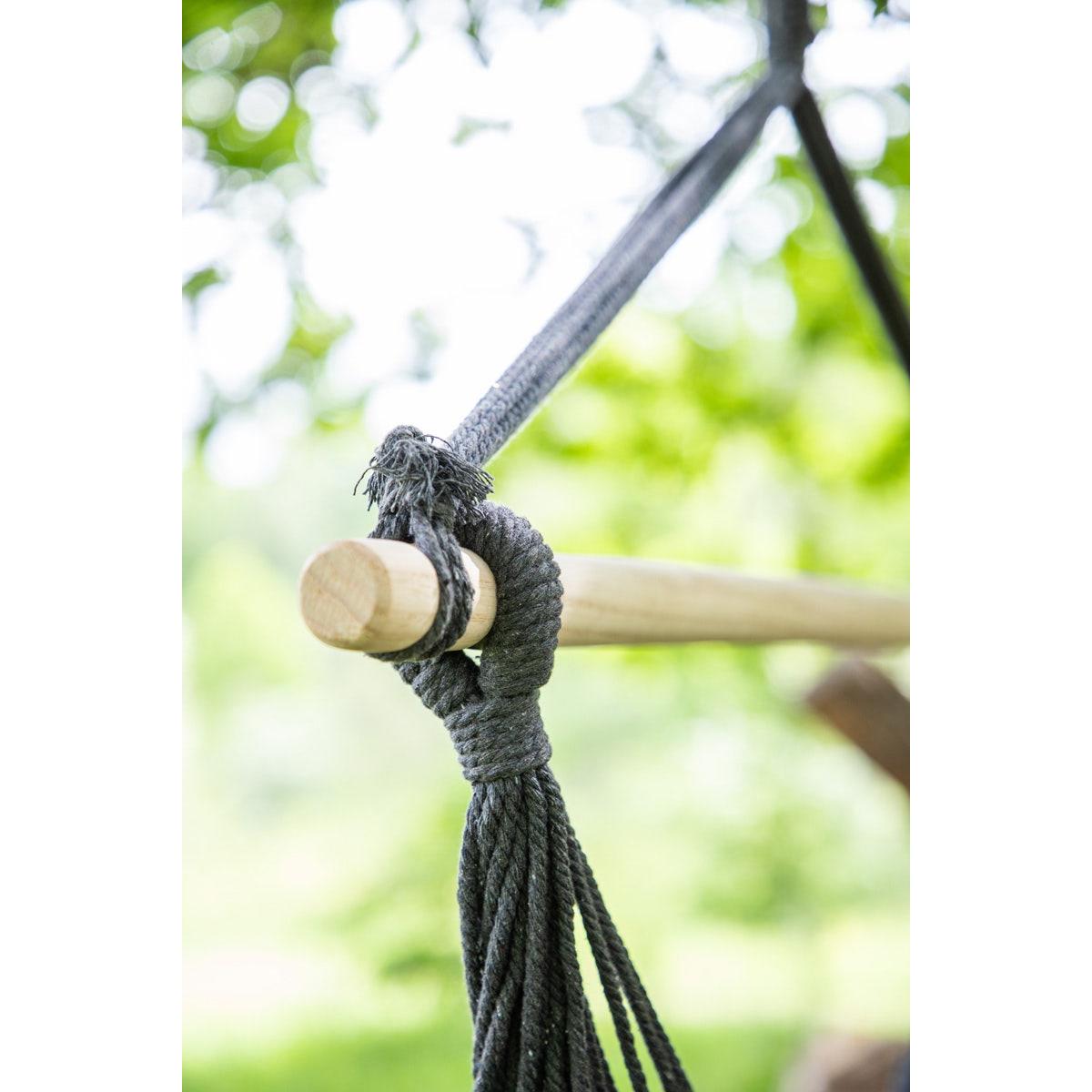 Nest outdoor Colin katoenen tuin hangstoel donkergrijs