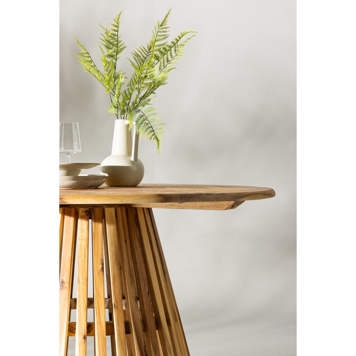 Nest outdoor Malin Ronde Houten Tuintafel Acaciahout - Ø 120 cm