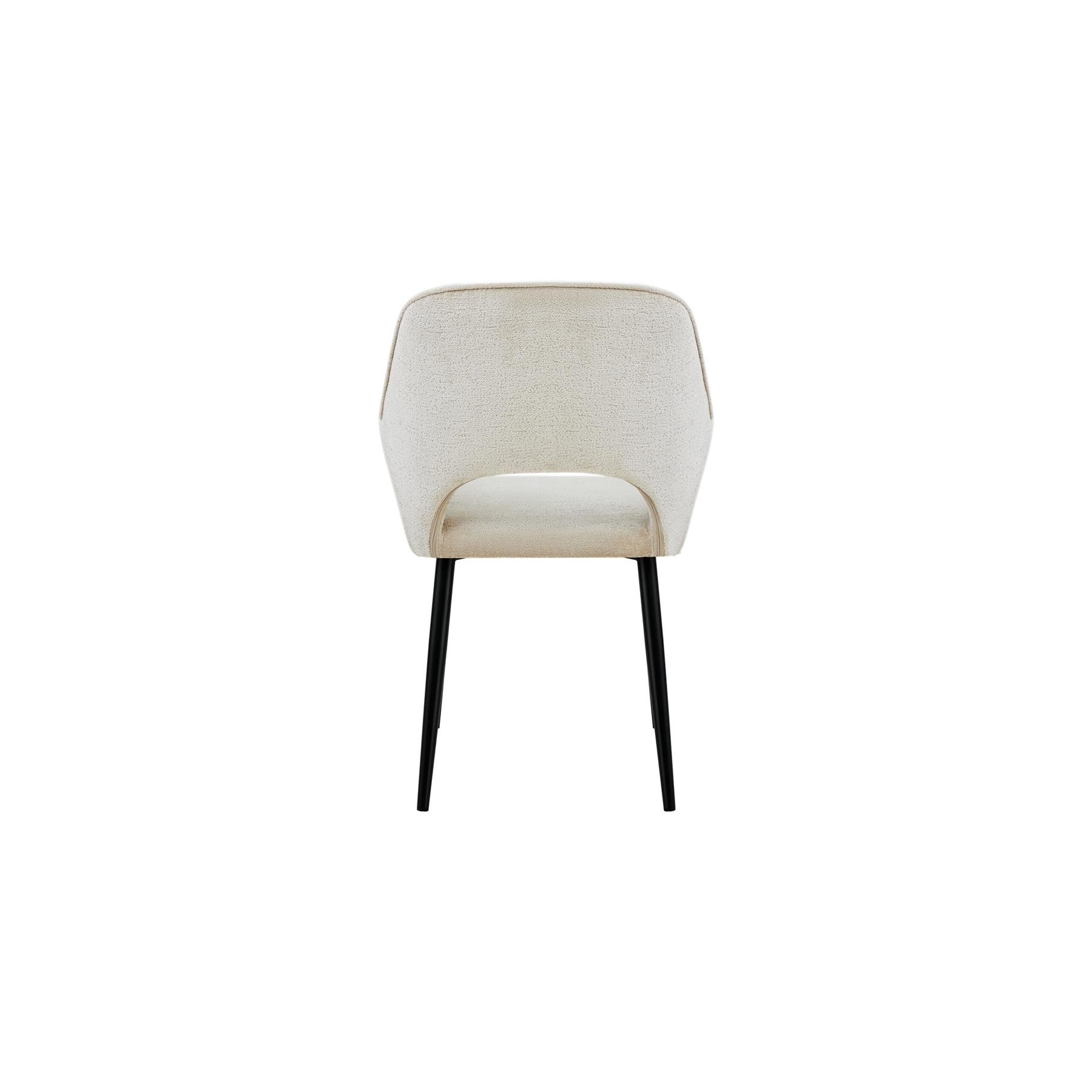 Furnihaus Eetkamerstoelen met armleuning Levi Beige Stof - Set van 2