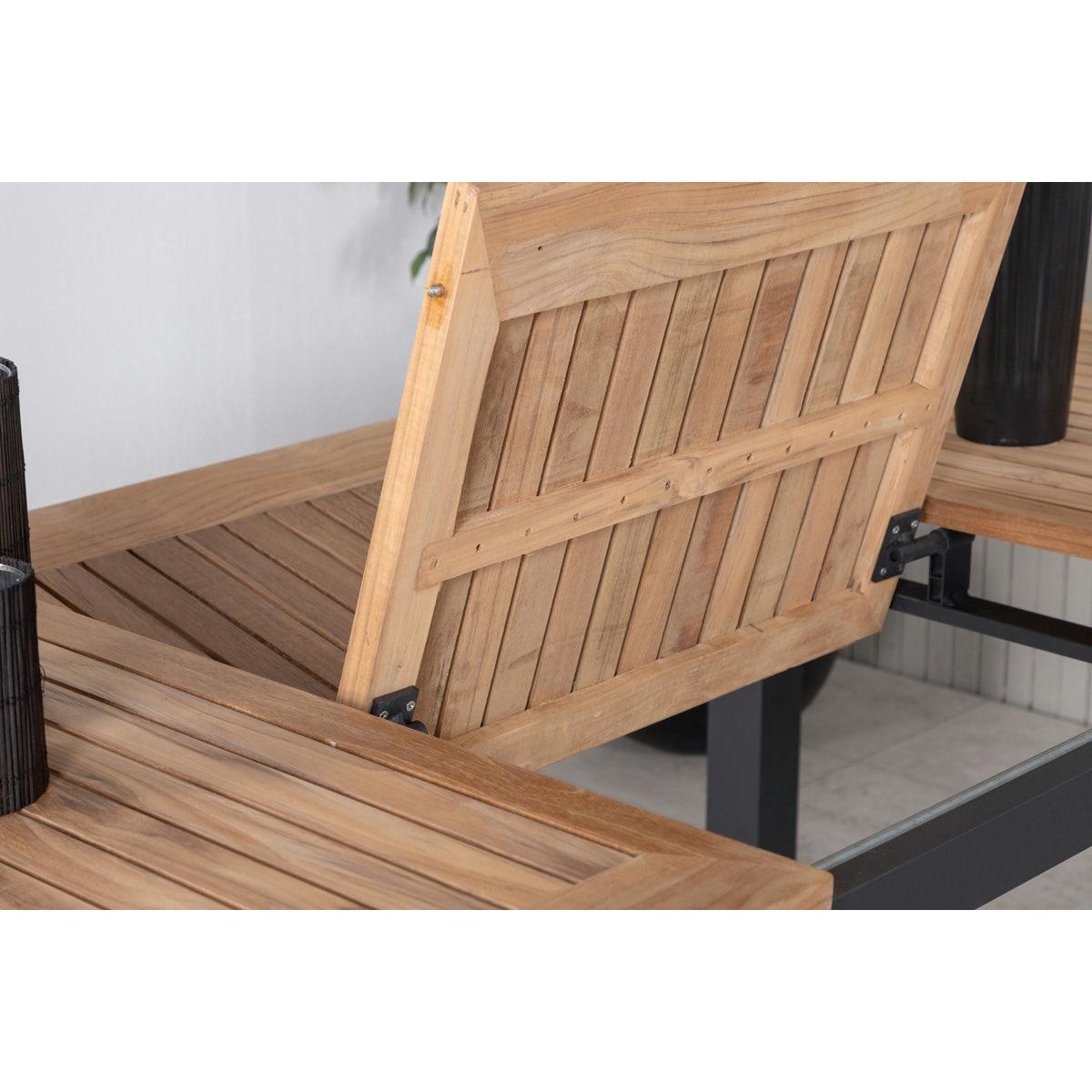 Nest outdoor Arvin Uitschuifbare Tuintafel met Teakhouten Blad