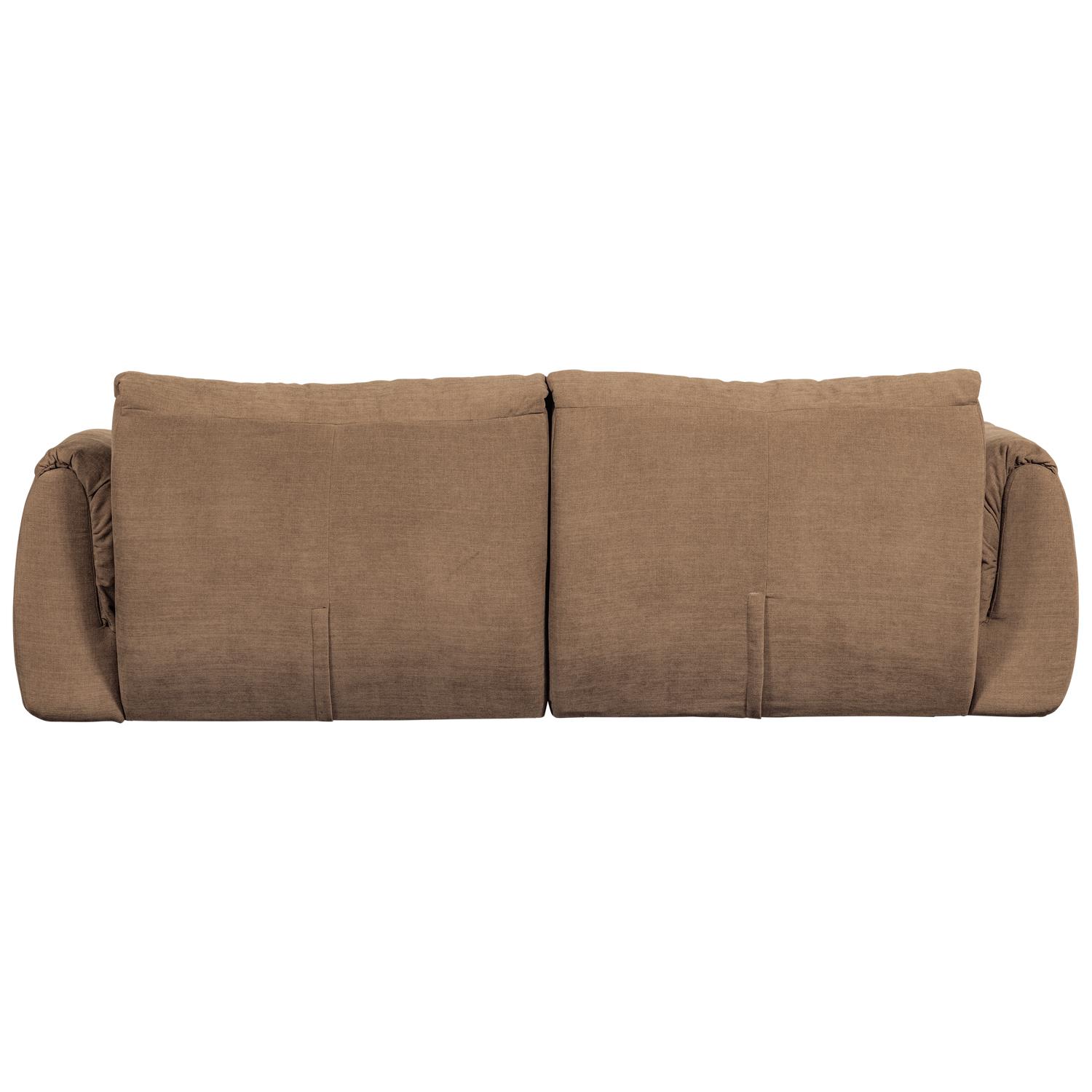 WOOOD Baggy 2-Zits Bank - Geweven Chenille - Bruin - 81x228x102