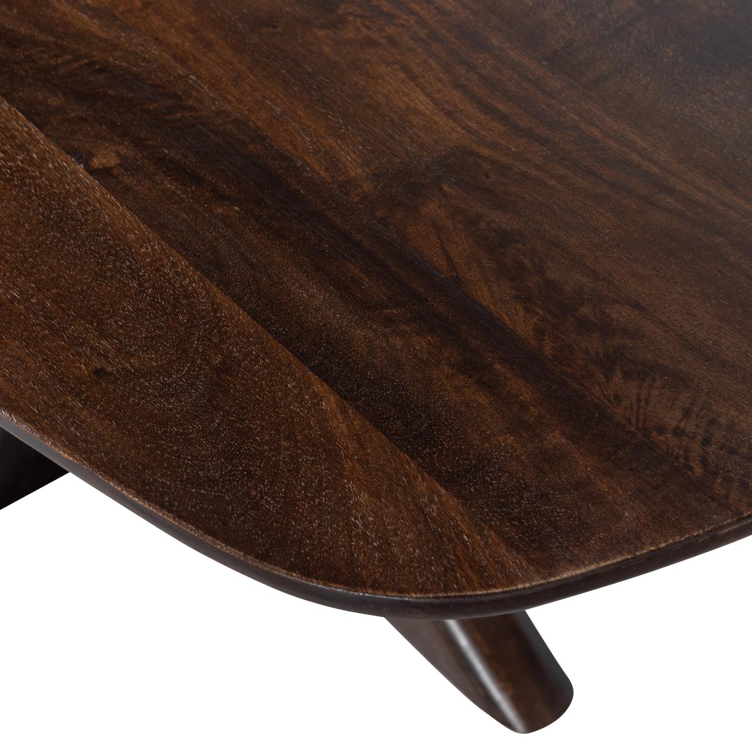 WOOOD Bridge Eettafel - Mangohout - Walnoot - 76x180x100