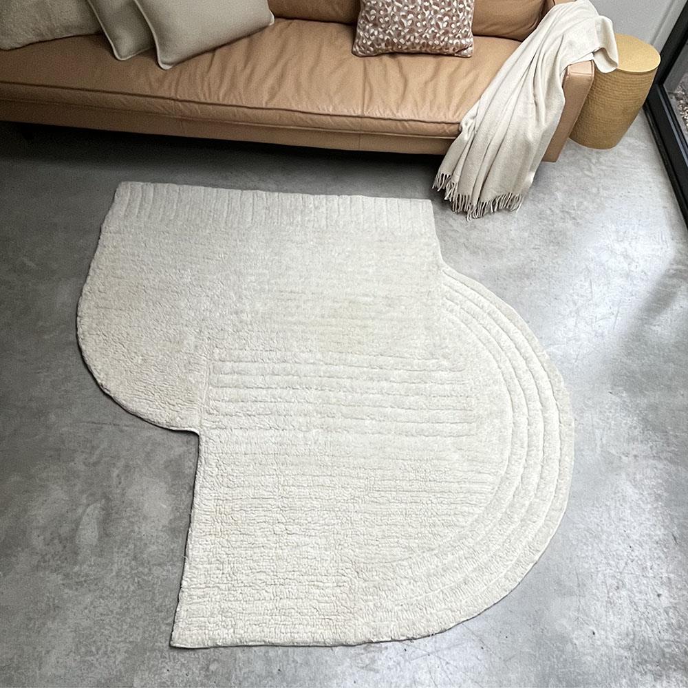 Malagoon Mokoh Vloerkleed - 180 x 180 cm - Off White