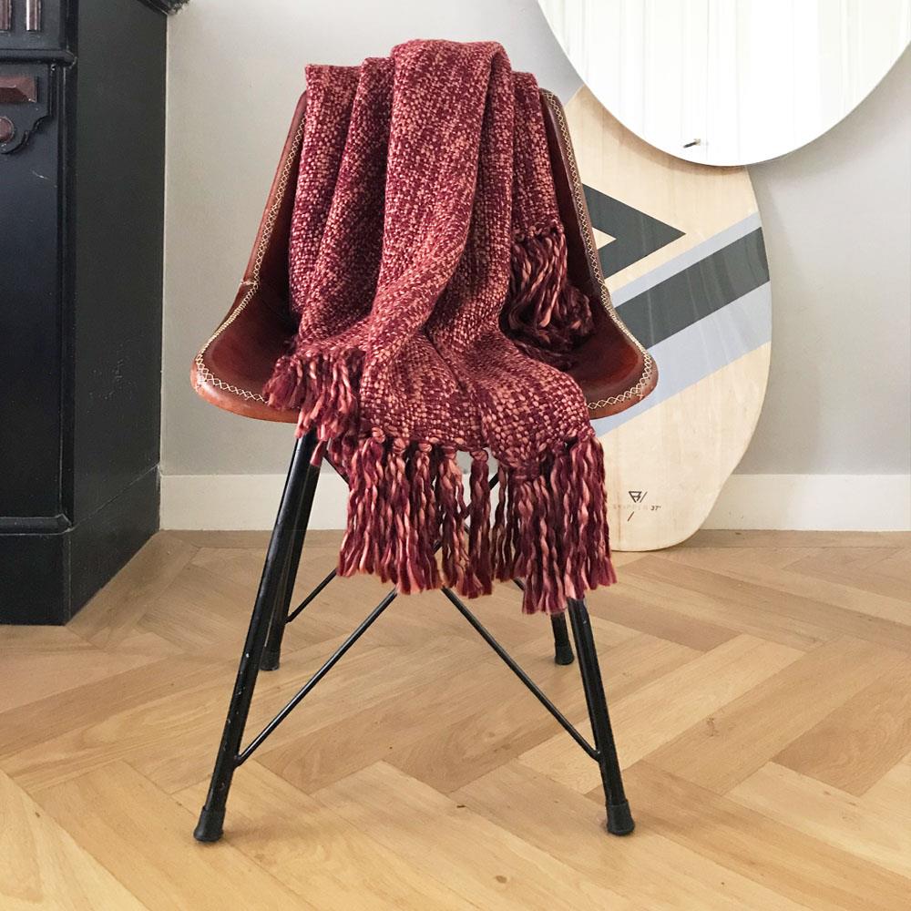 Malagoon Marble Plaid - Bordeaux 