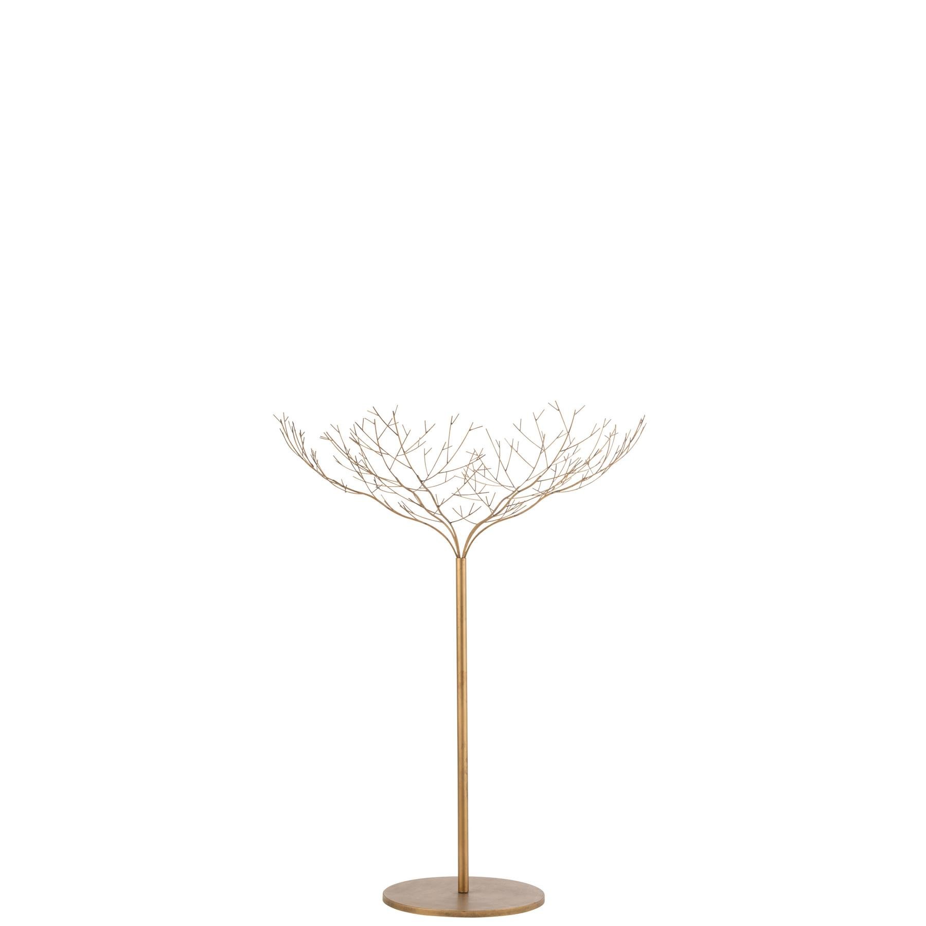 J-Line decoratie Boom - metaal - goud - medium