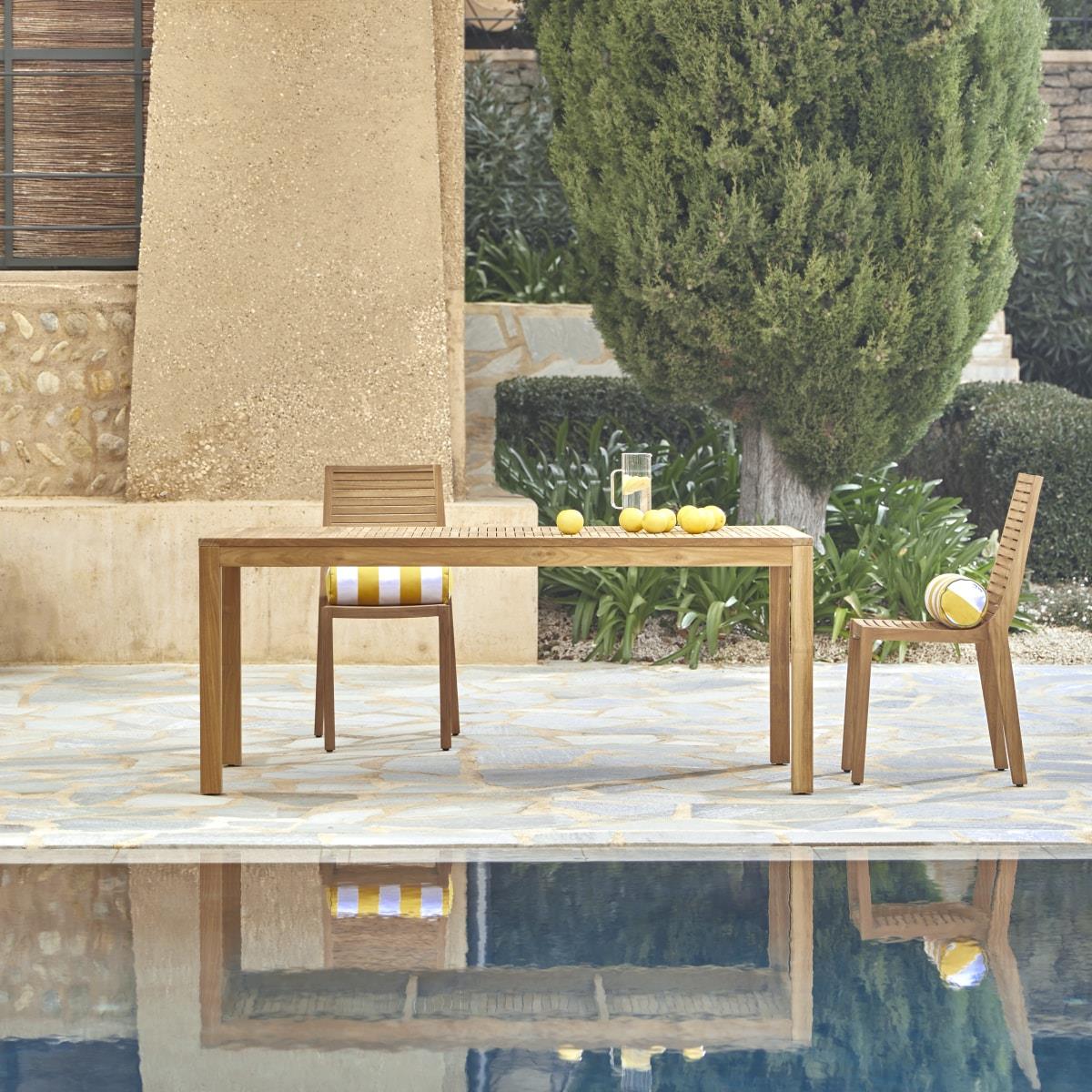 Tikamoon - Teo - Massief teakhouten tuintafel voor 6|8 personen.