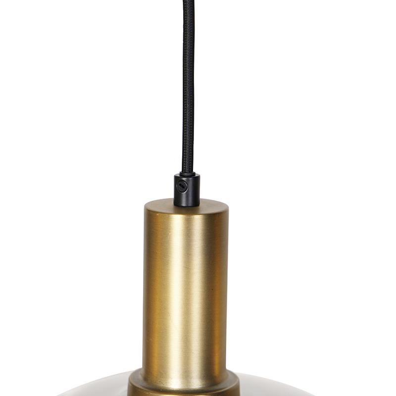 QAZQA Smart hanglamp zwart met smoke glas 4-lichts incl. Wifi A60 -