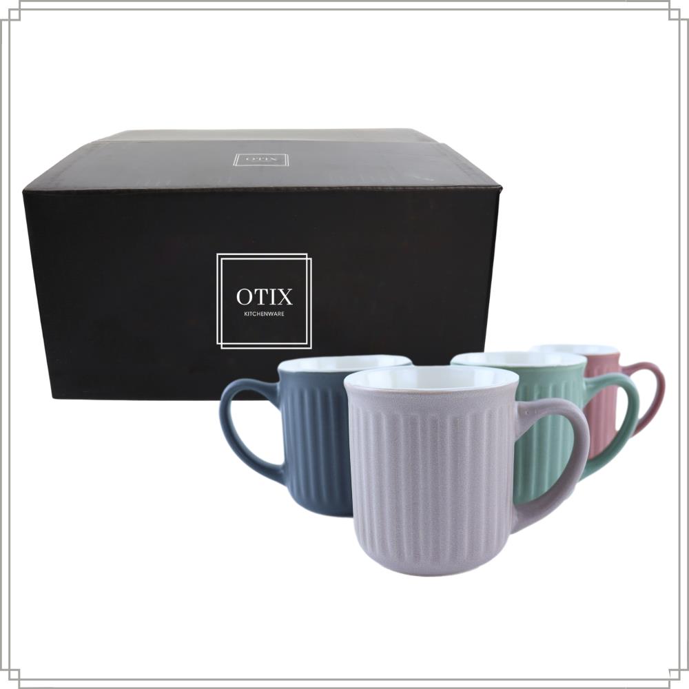 OTIX Koffiekopjes met Oor Set van 4 Koffietassen 200ml Theemok  Aar...