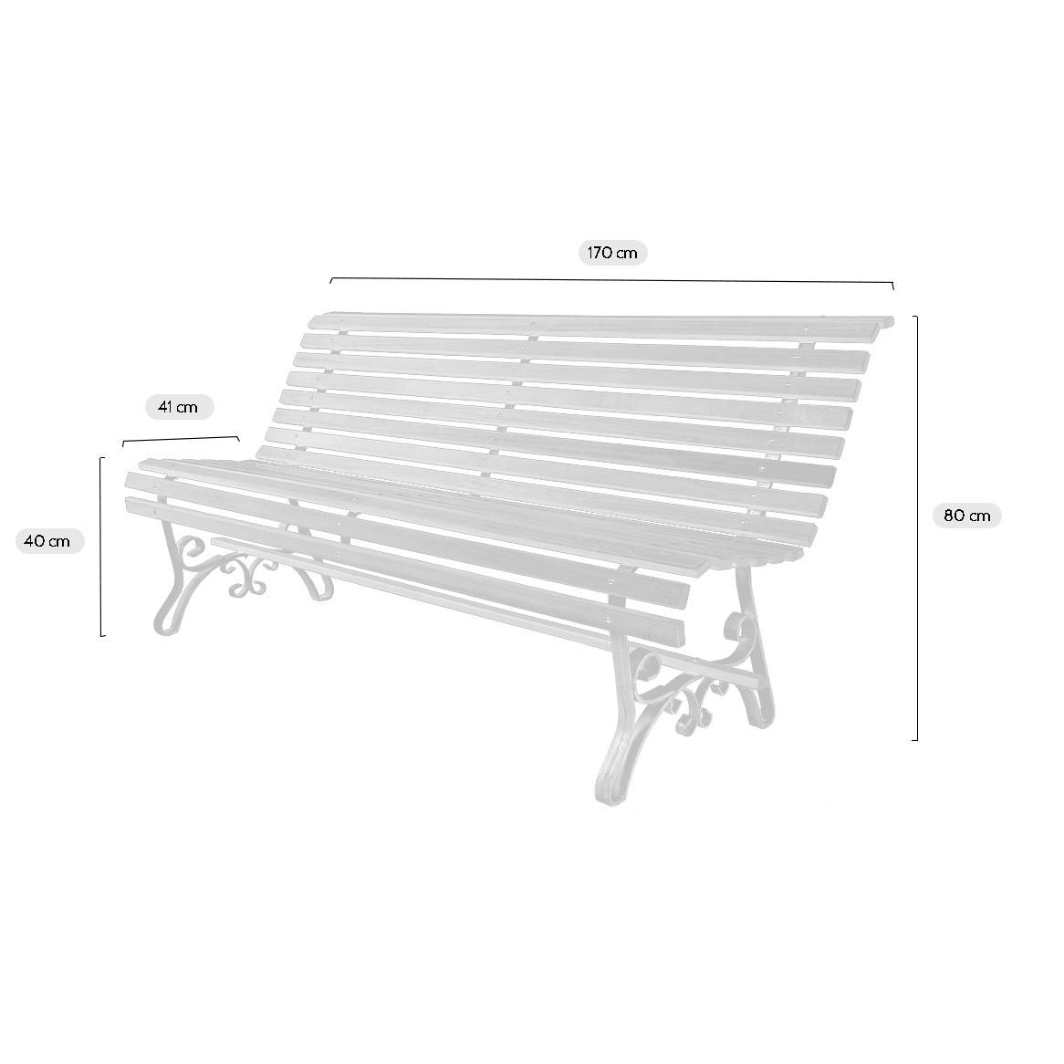 MaximaVida tuinbank Budapest 170 cm - uit exclusief Mahoniehout