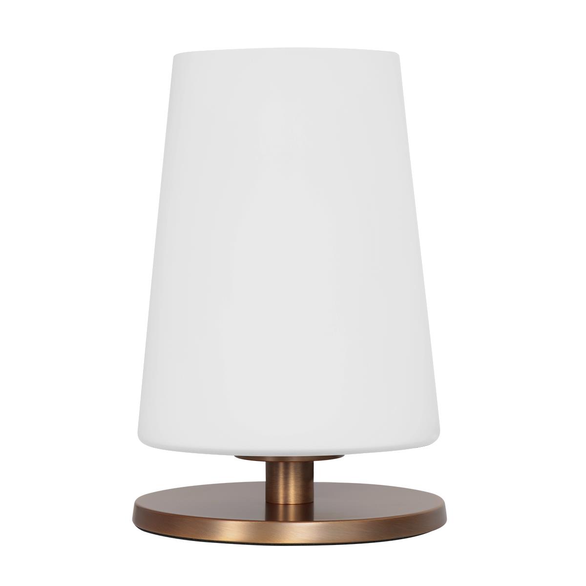 Steinhauer - tafellamp - Ancilla - brons - glas metaal - Ø 15cm - E27 - 3101BR