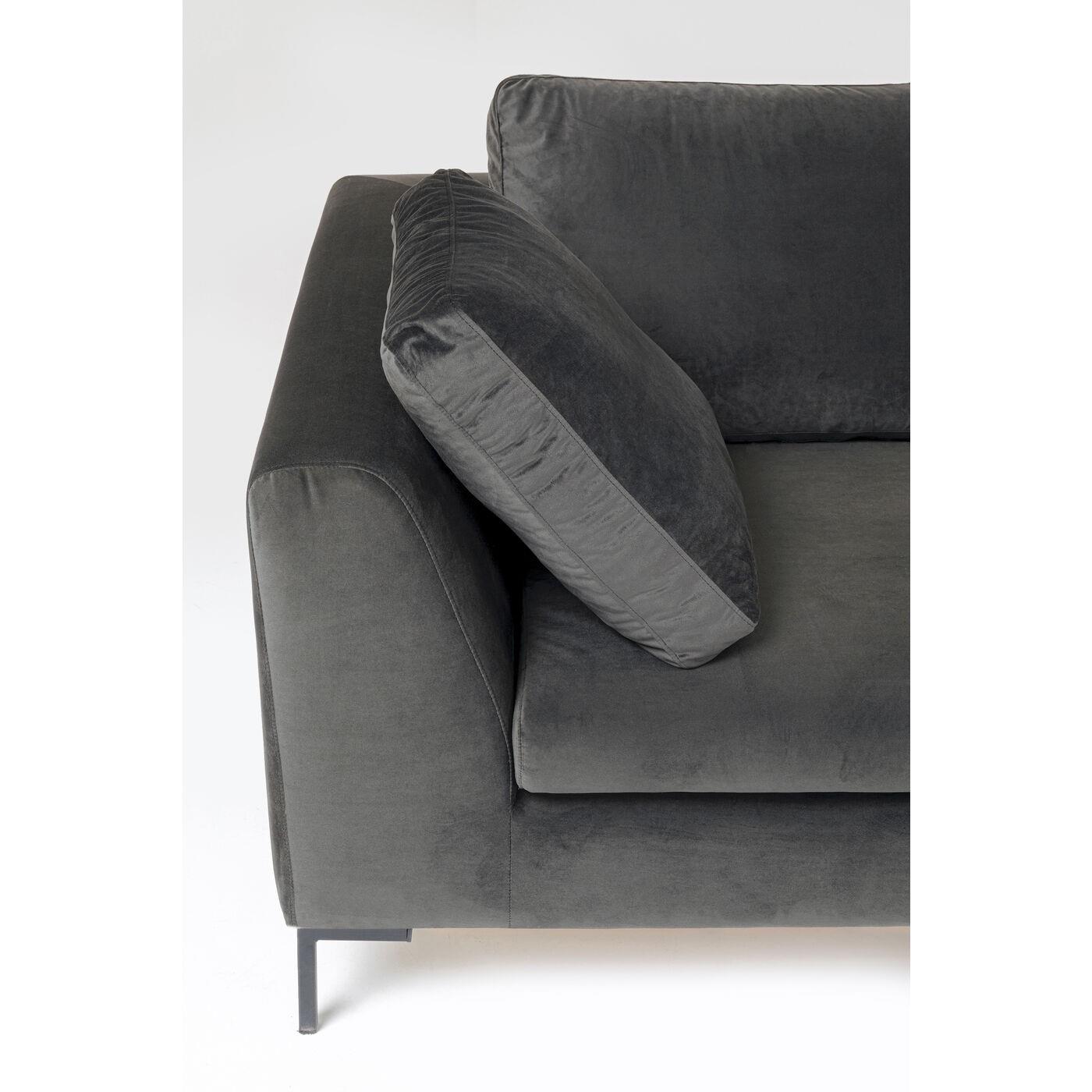 Kare Hoekbank Gianni Velvet Small Right Grey