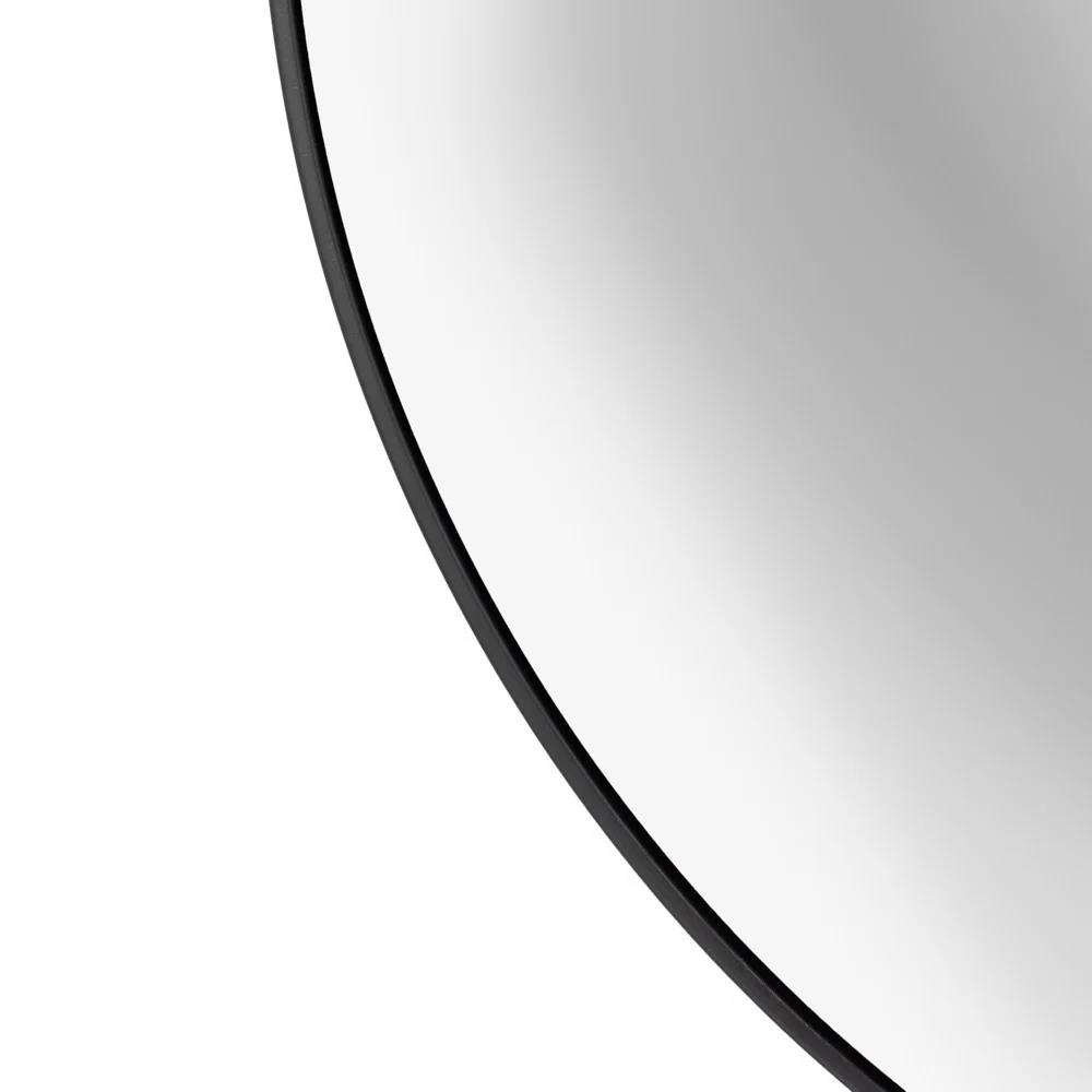 Vtw Living - Spiegel Rond 70 cm - Wandspiegel Zwart - Zwarte Rand
