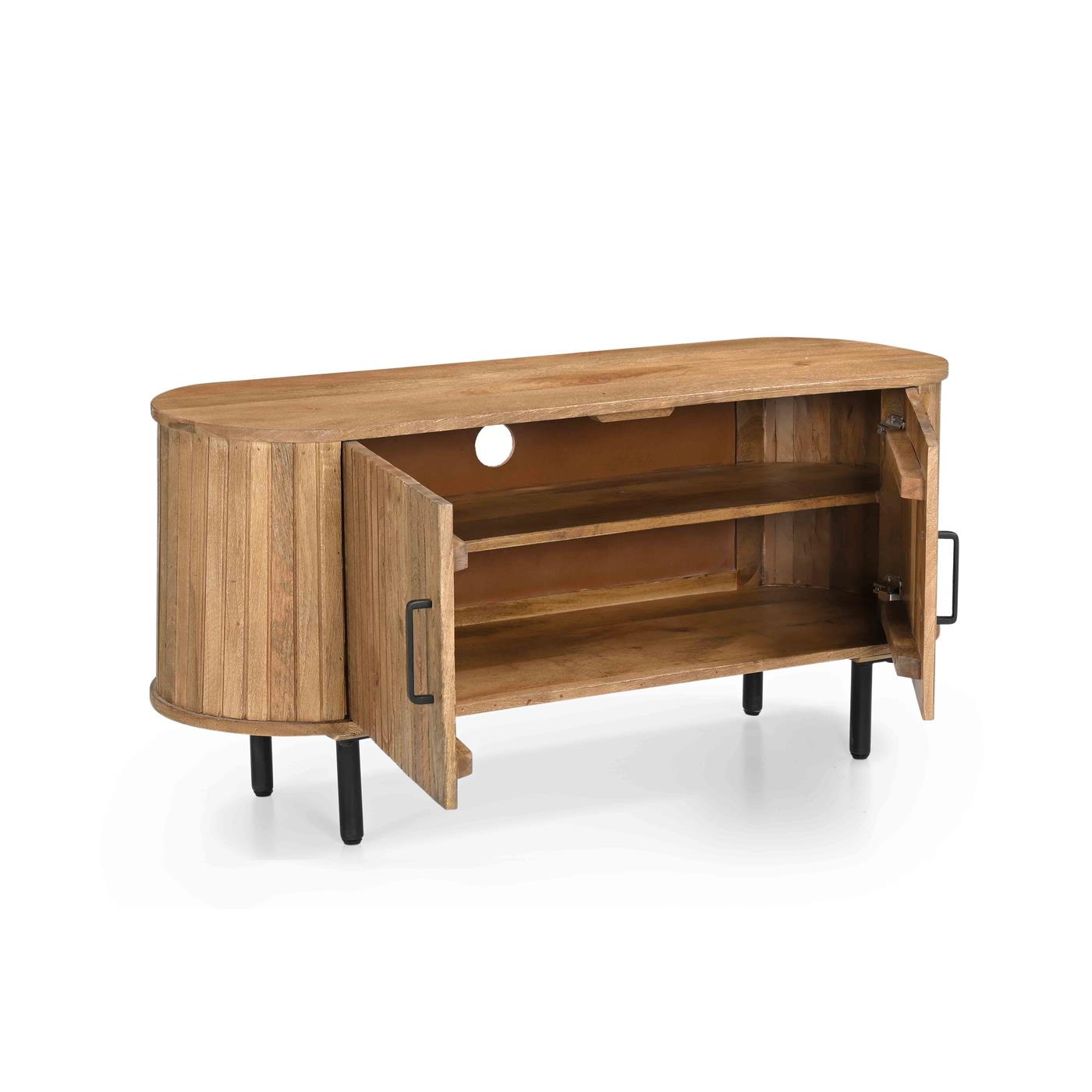 Giga Meubel - Tv-meubel Naturel - Mangohout - 120cm - Tv-meubel Merel