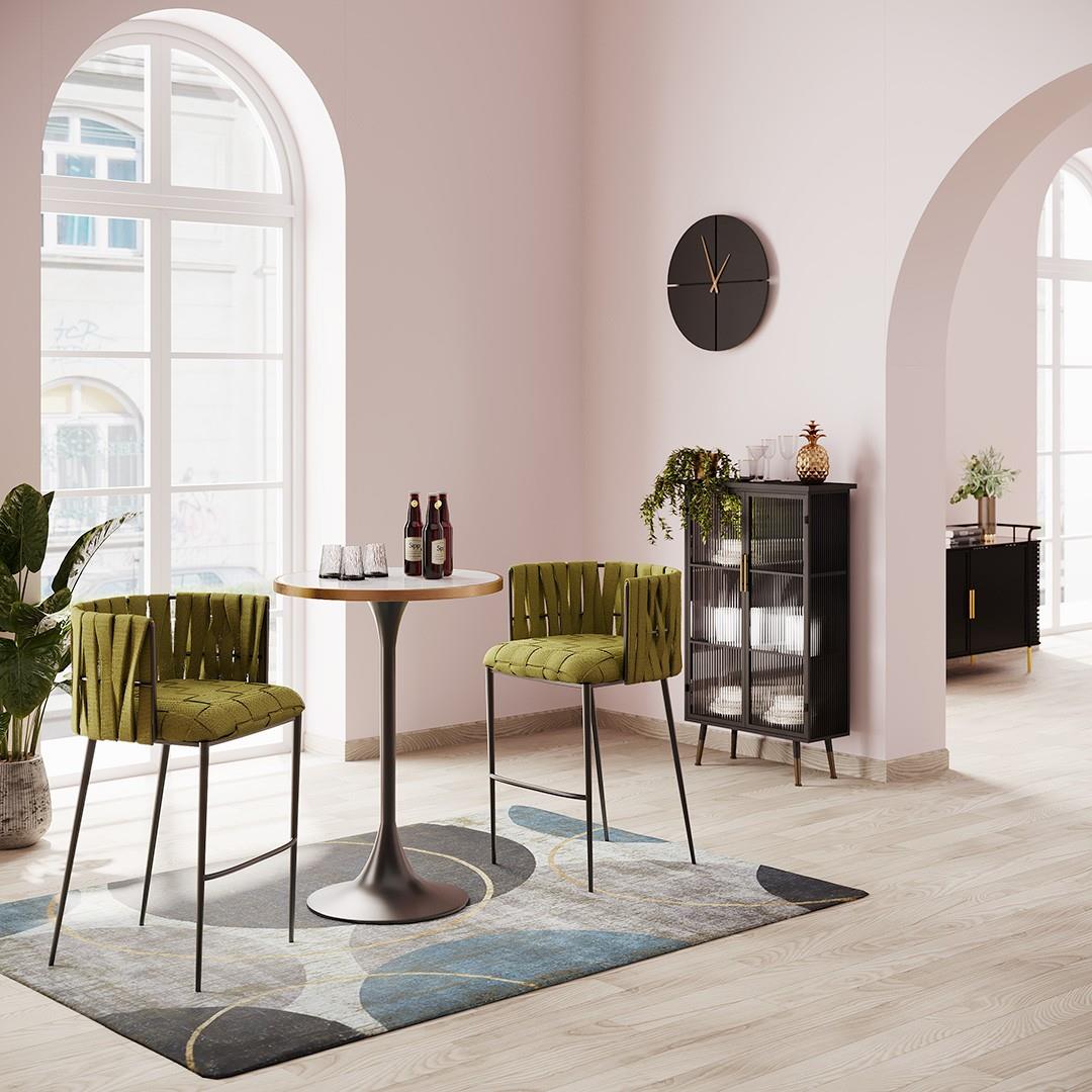 Kare Wandklok Andrea Black Ø60cm