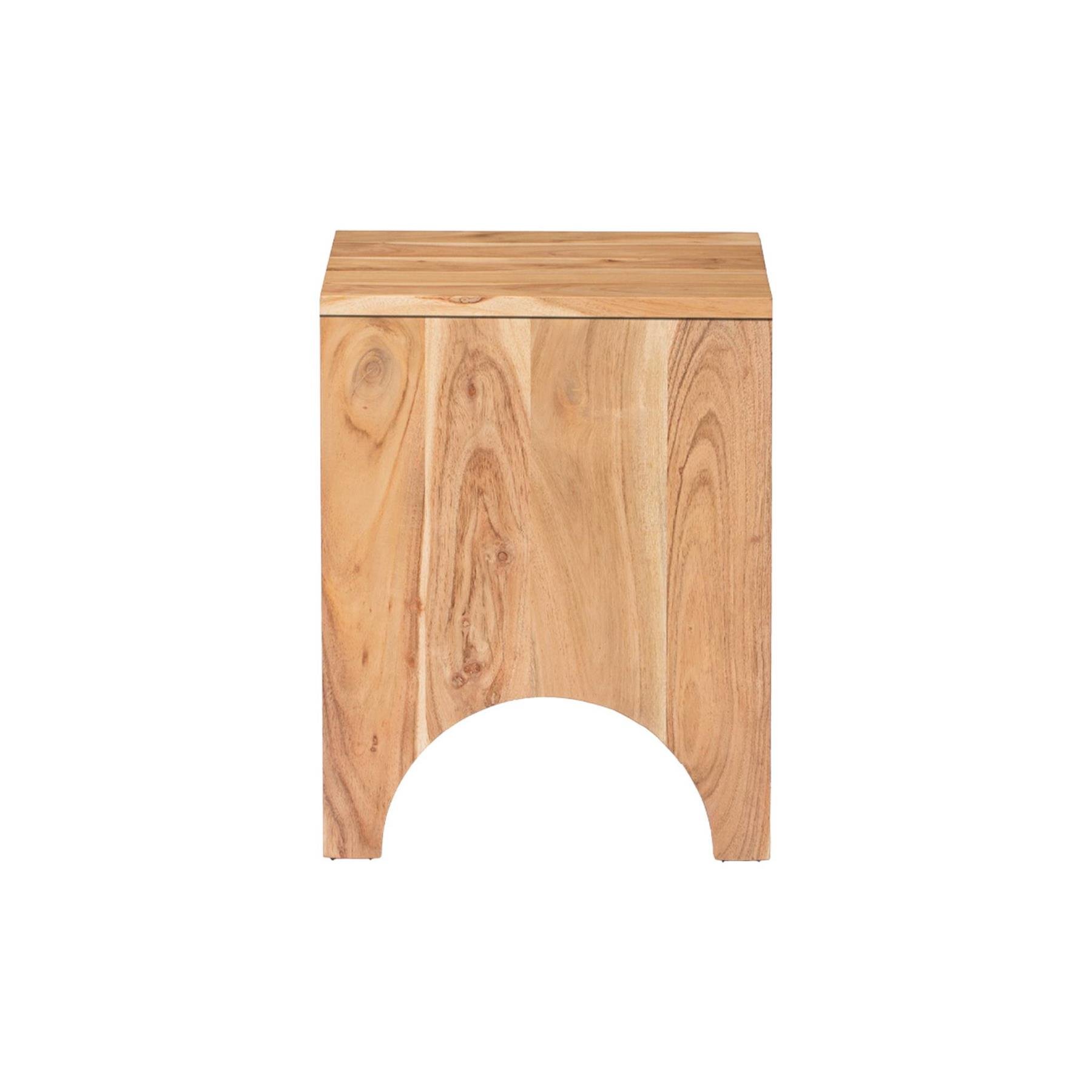 sweeek - Acacia houten bijzettafel, nachtkastje