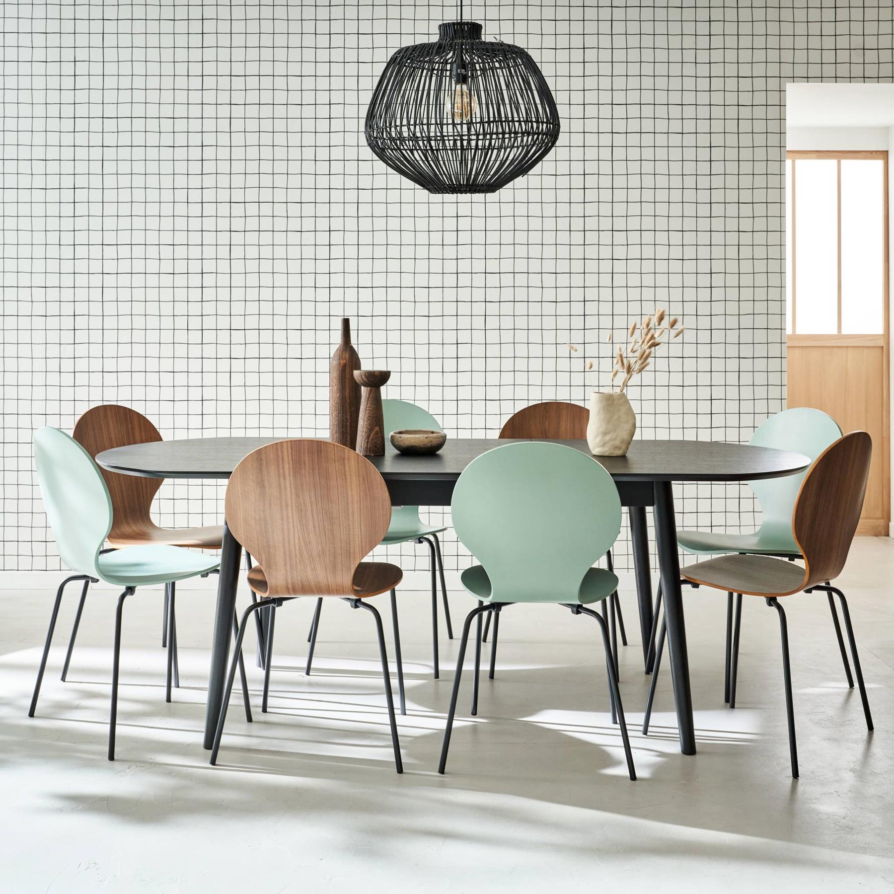 sweeek - Uitschuifbare eettafel, 6-8 zitplaatsen, 160-210cm