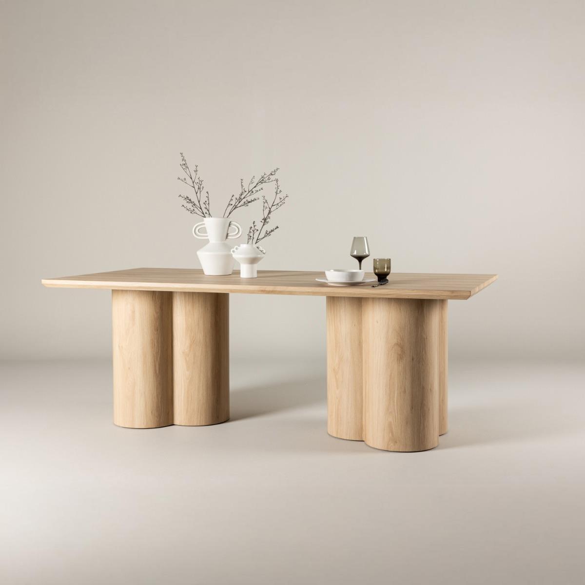 Fjôrd - Eettafel Naturel  - 210x100x77cm - Olivia