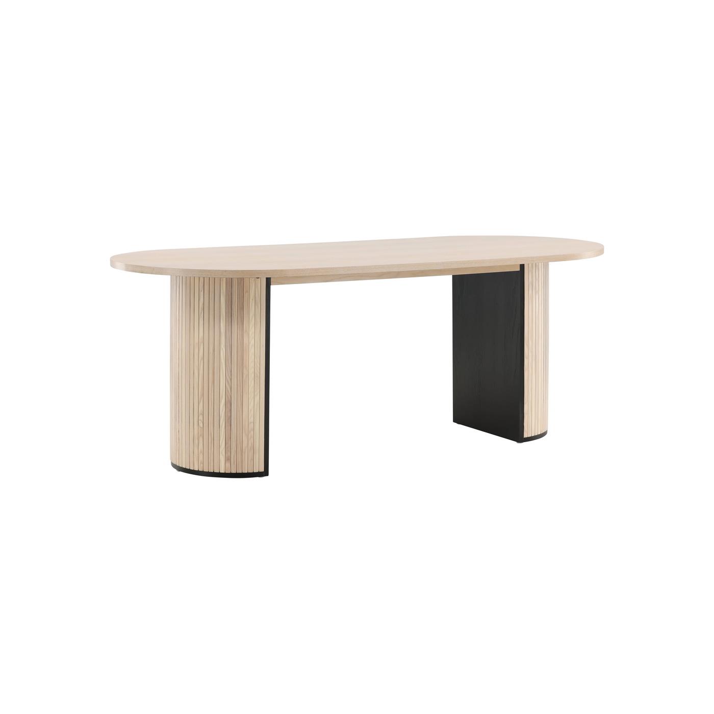 Fjôrd - Eettafel Beige Ovaal - 200x90x75cm - Bianca