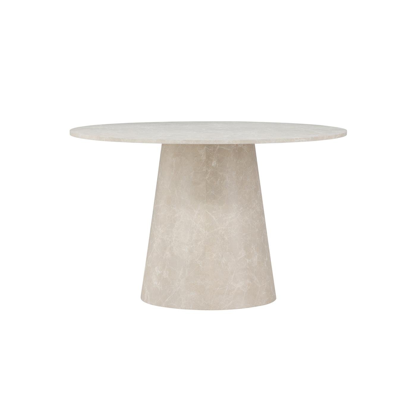 Fjôrd - Eettafel Rond Marmerlook - Ø120x75 cm - Lanzo