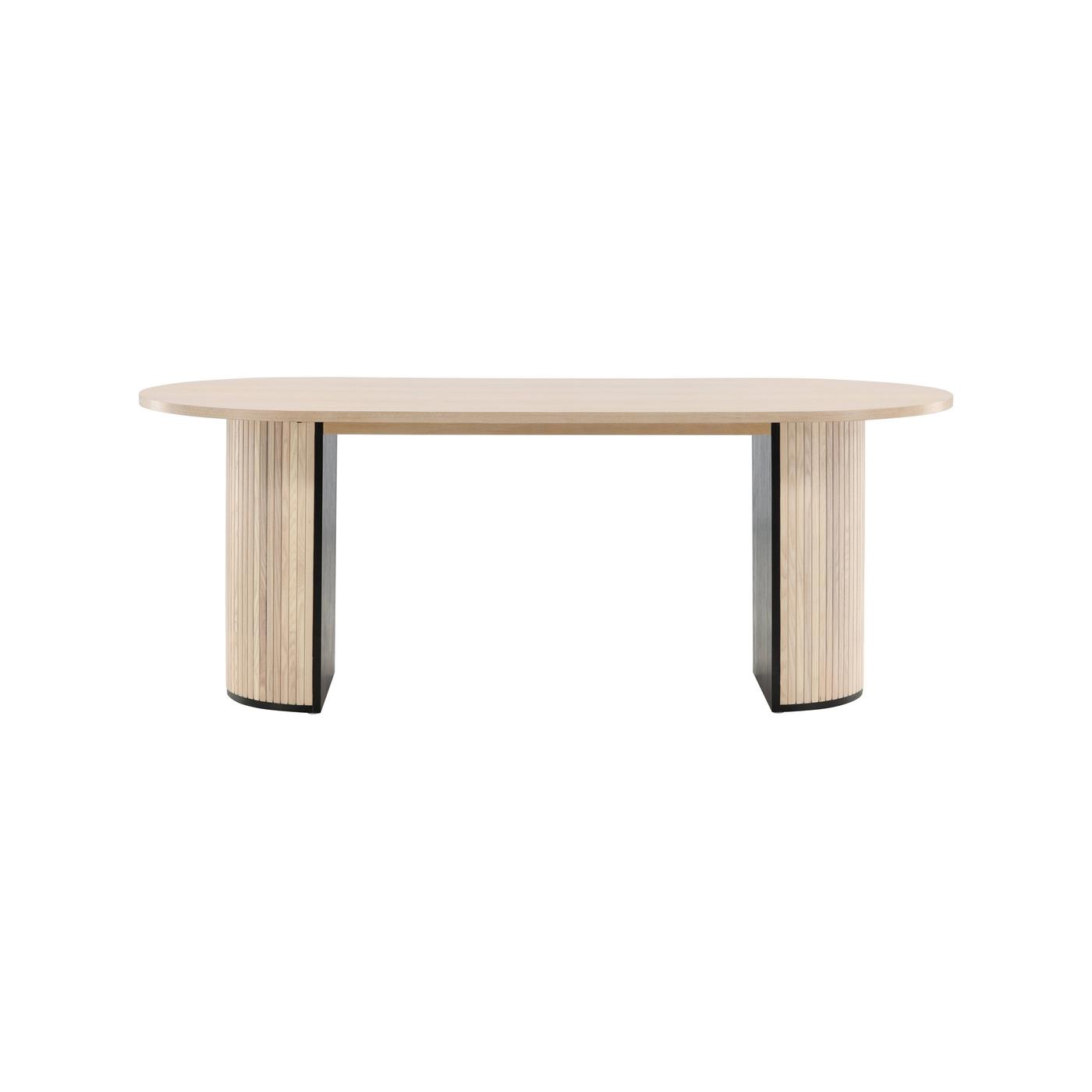 Fjôrd - Eettafel Beige Ovaal - 200x90x75cm - Bianca
