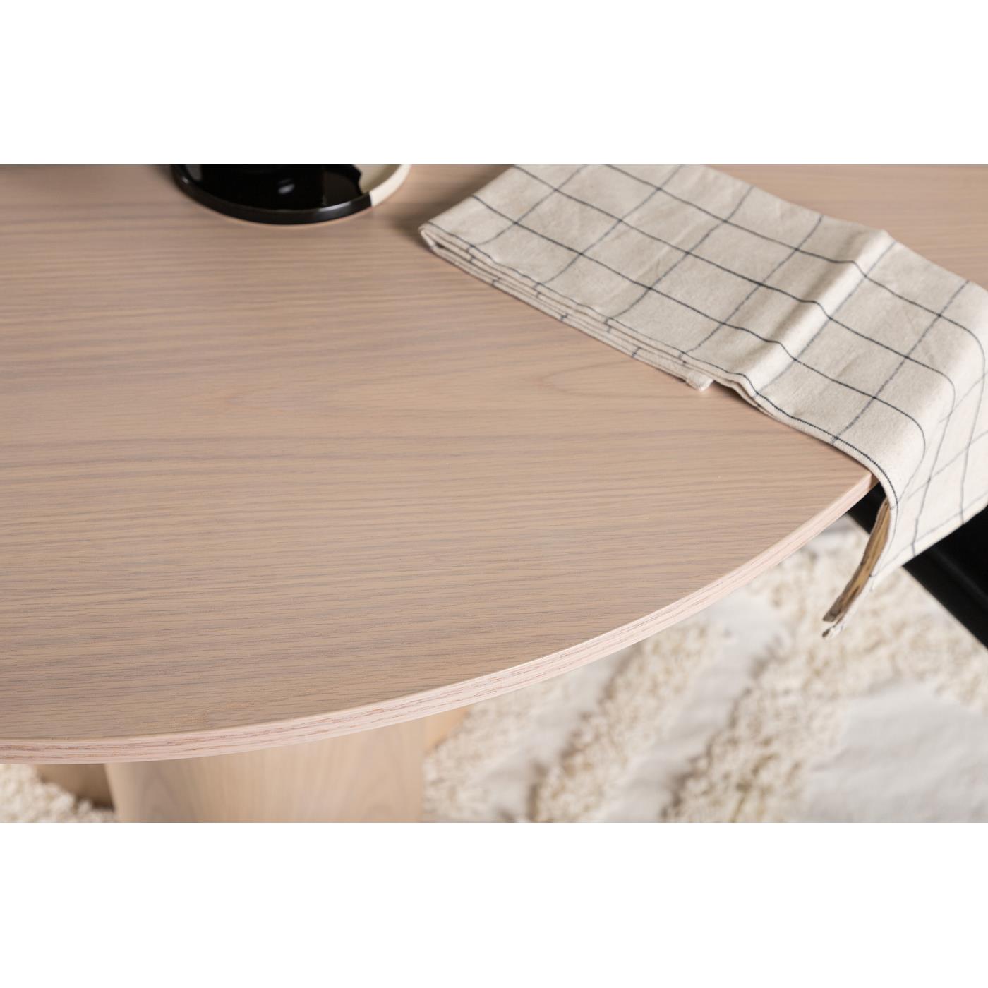 Fjôrd - Eettafel Whitewash Rond - Ø110x76cm - Olivia