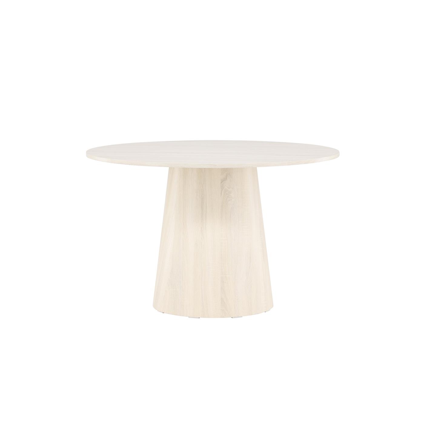 Fjôrd - Eettafel Rond Whitewash - Ø120x75 cm - Lanzo