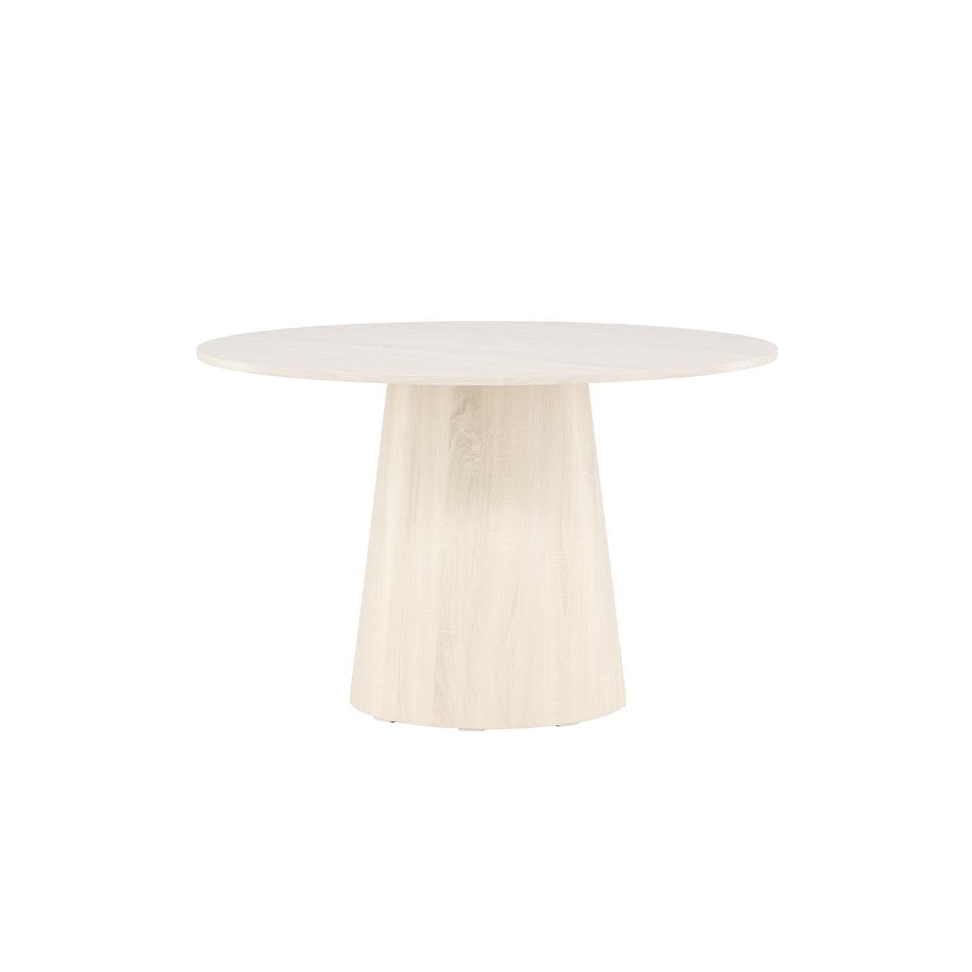 Fjôrd - Eettafel Rond Whitewash - Ø120x75 cm - Lanzo