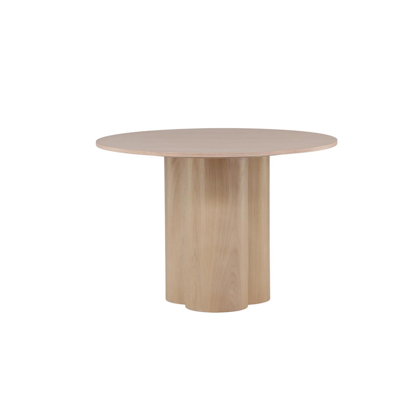 Fjôrd - Eettafel Whitewash Rond - Ø110x76cm - Olivia