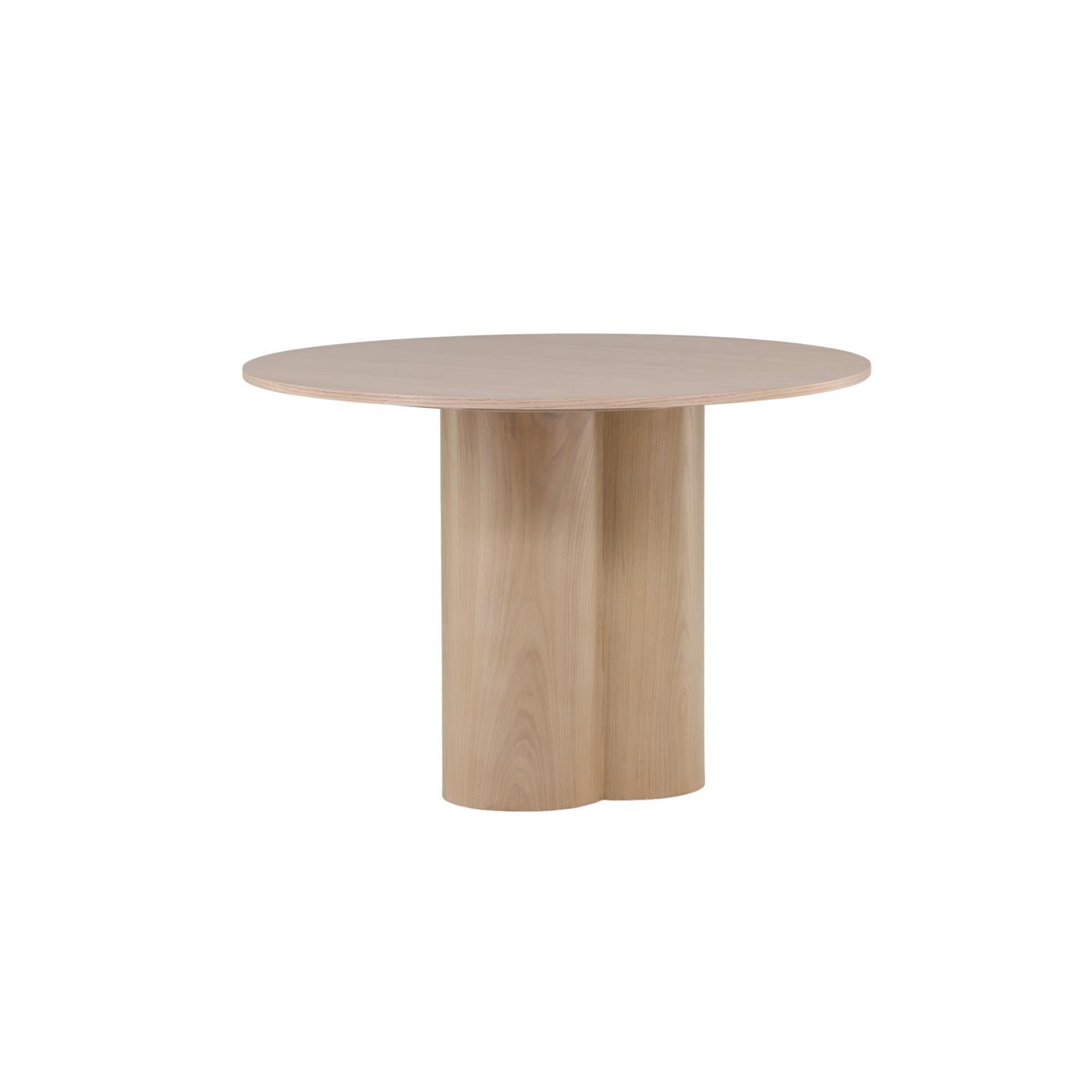 Fjôrd - Eettafel Whitewash Rond - Ø110x76cm - Olivia